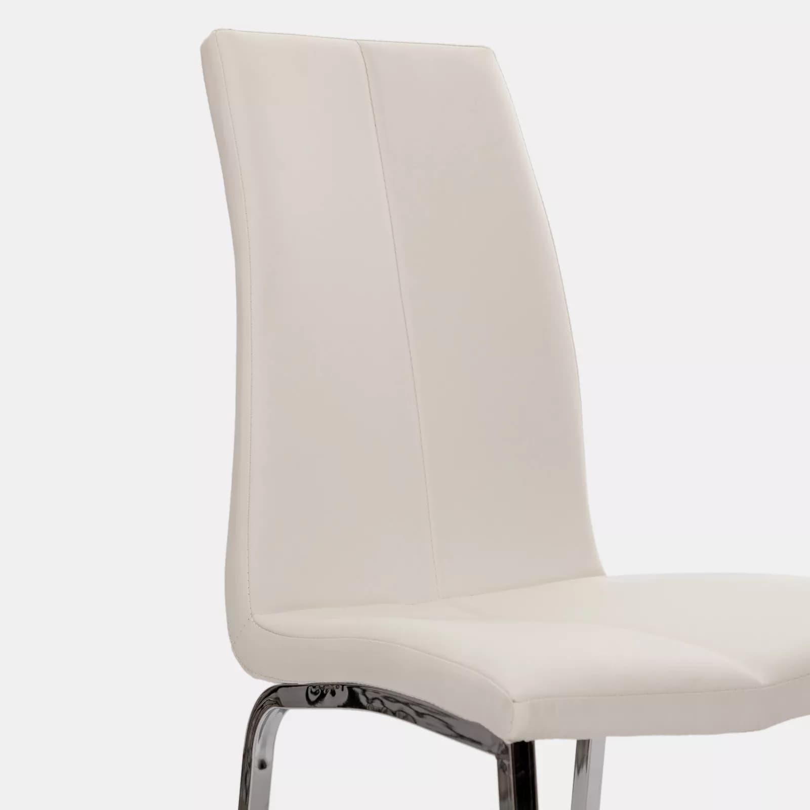 Set 4 sedie design moderno in similpelle bianco - Granduca