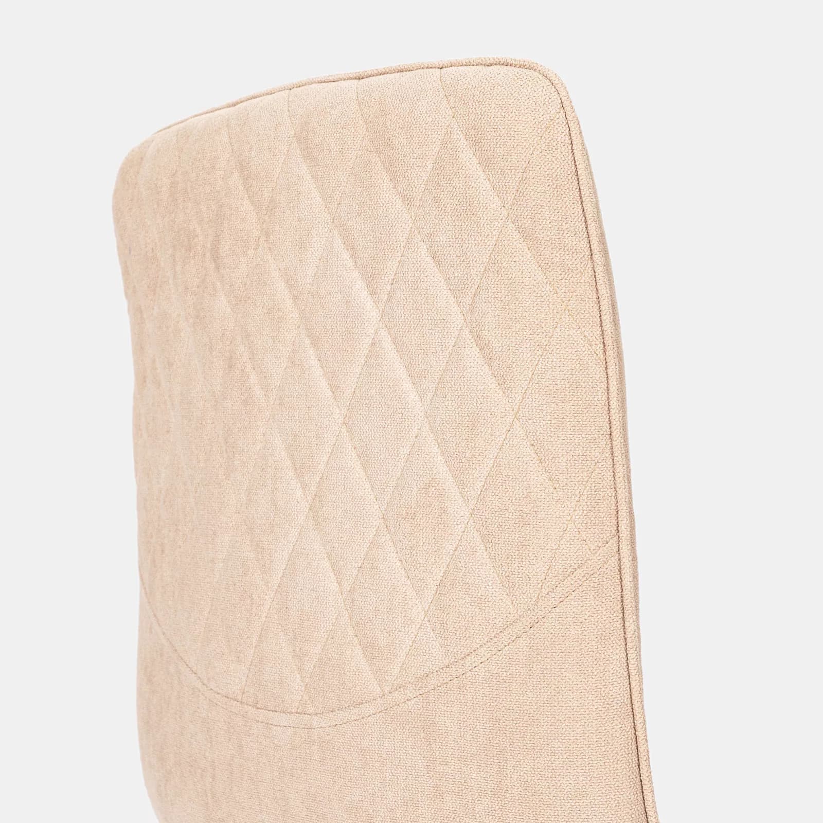 Set 6 sedie in tessuto beige con gambe rovere chiaro - Sirya