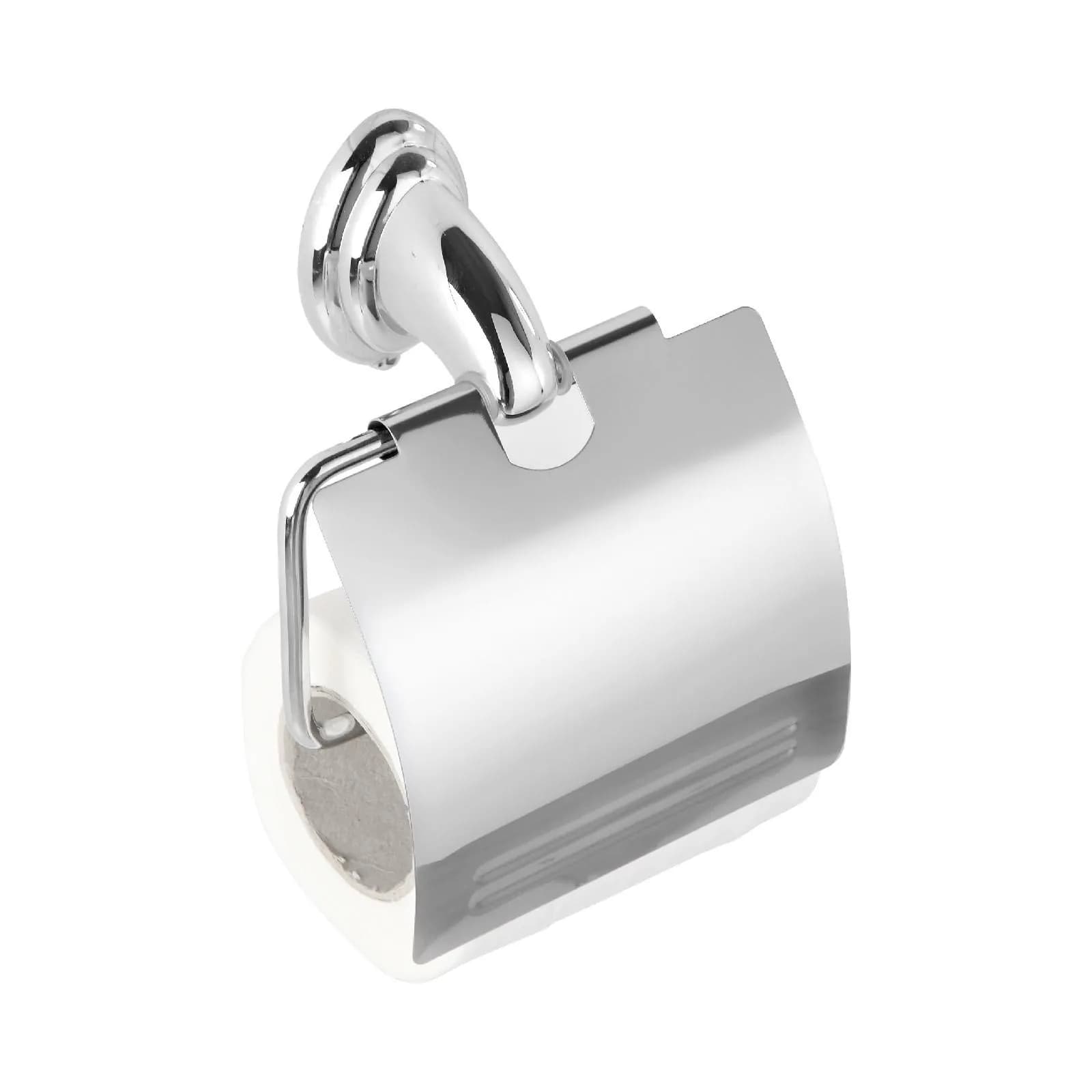 Set accessori bagno 5 pezzi cromato e vetro satinato - Linea Facile