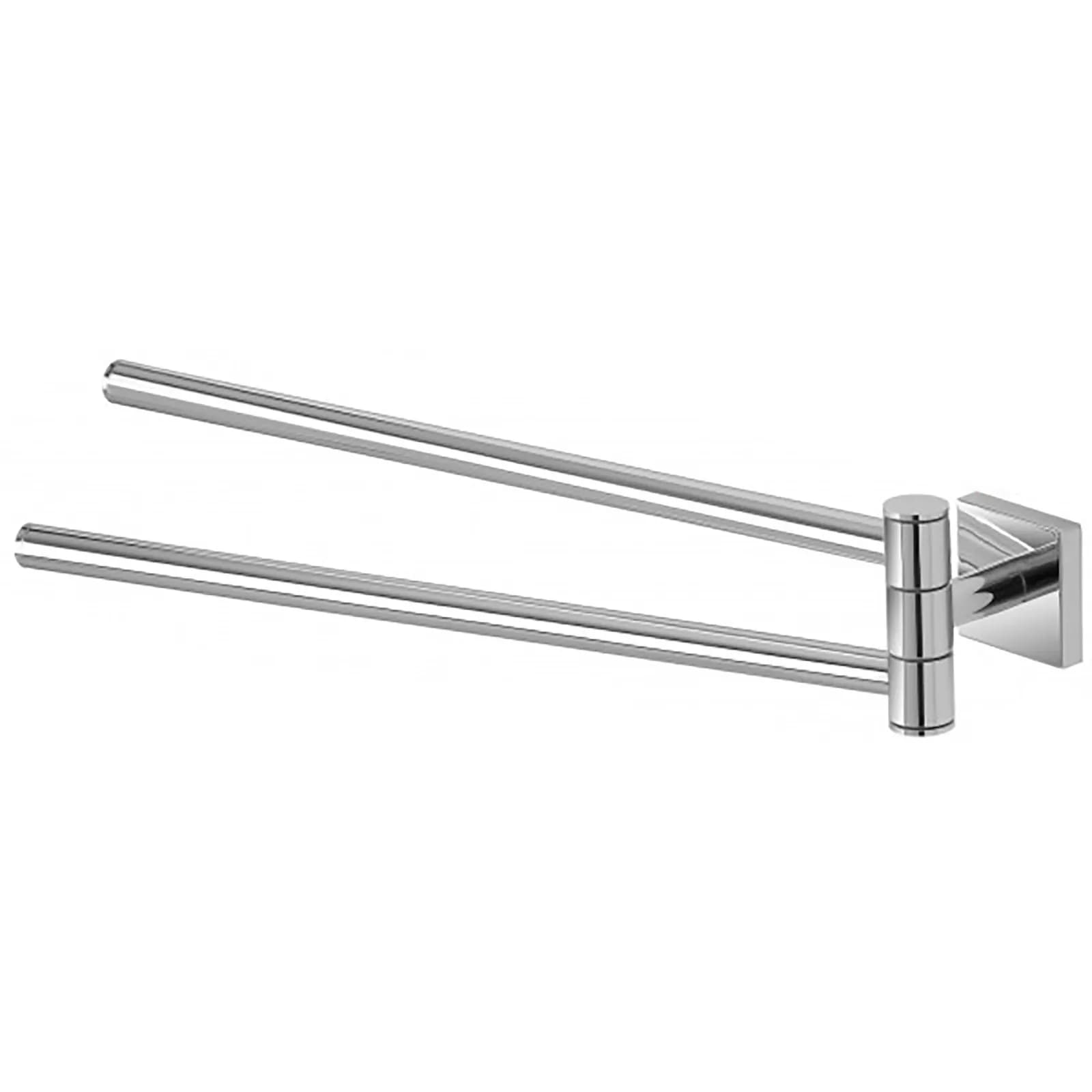 Set 5 accessori da bagno a muro in vetro e acciaio cromato - Myeasyset