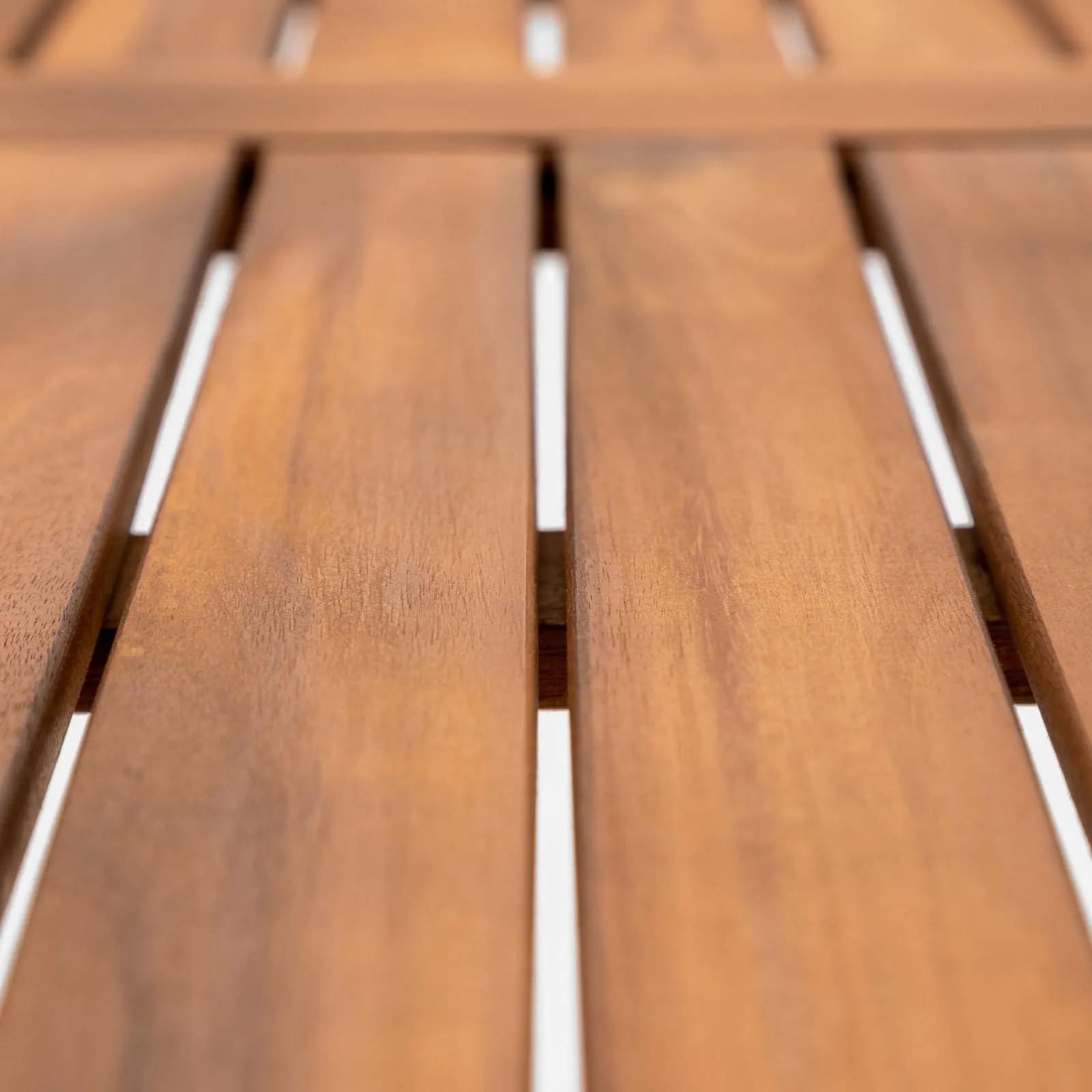 Set pranzo tavolo 160x80 cm e 2 panche in legno di acacia - Paja