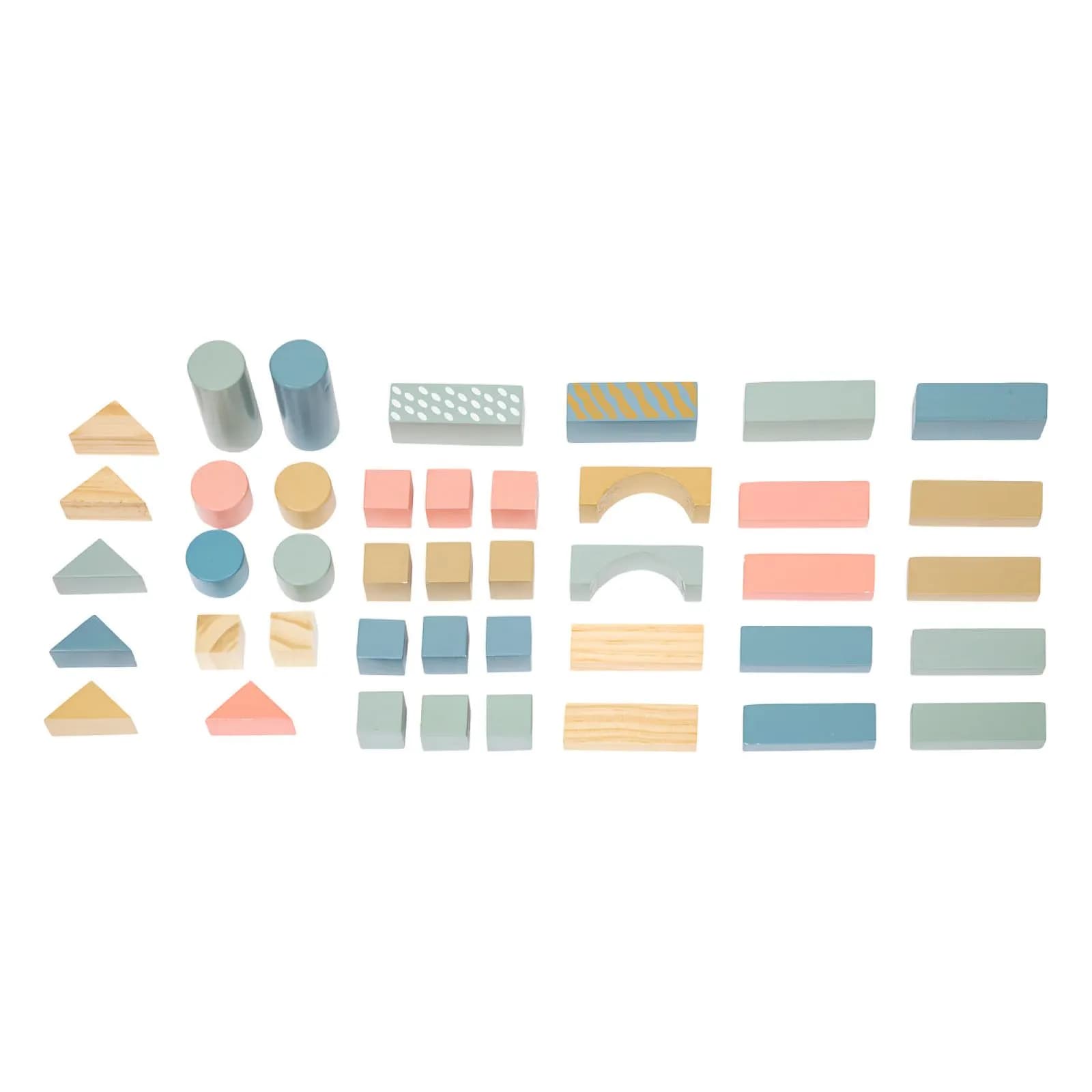 Set di blocchi multicolore in legno di pino - Kids