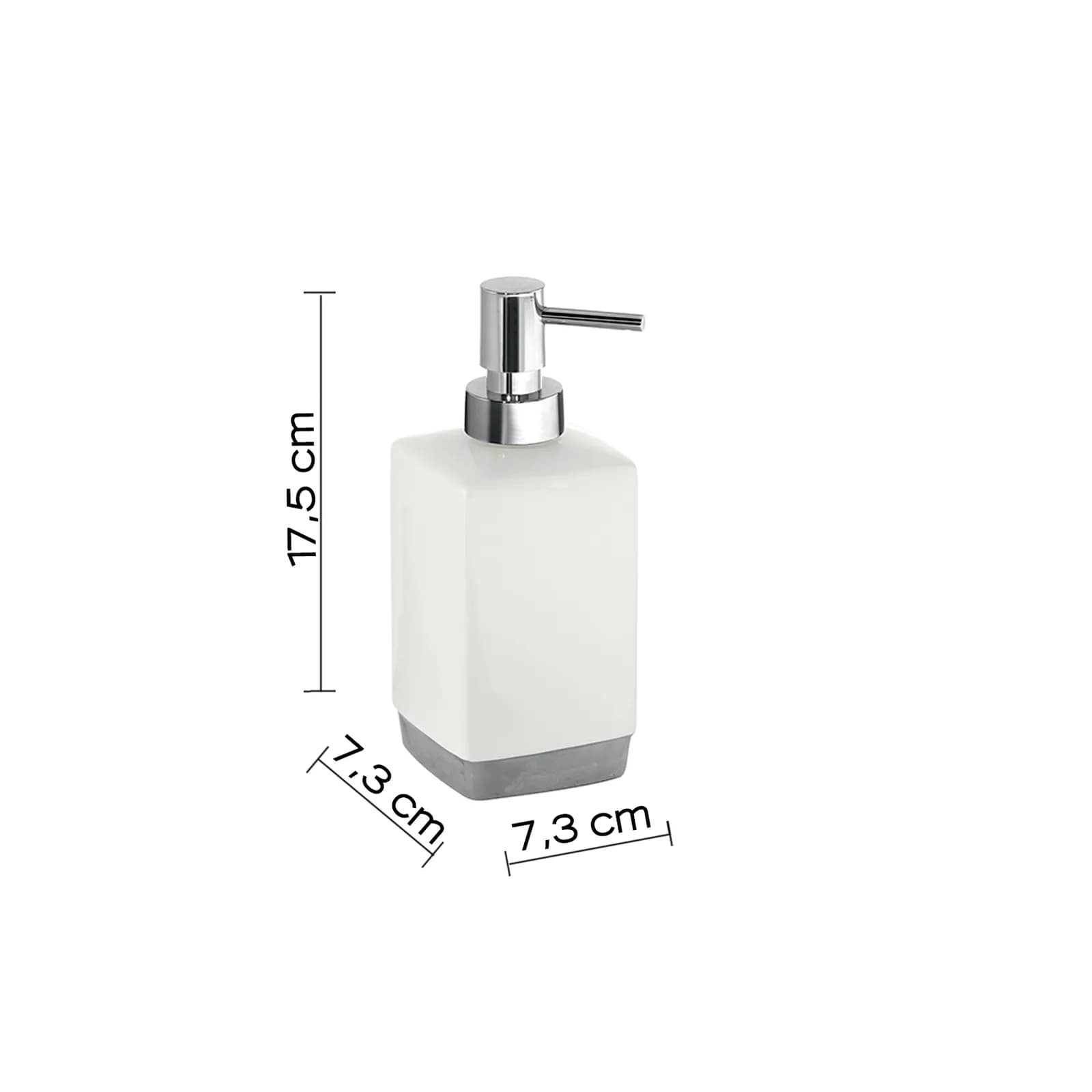 Set 3 accessori d'appoggio in ceramica bianco - Lucy di Gedy