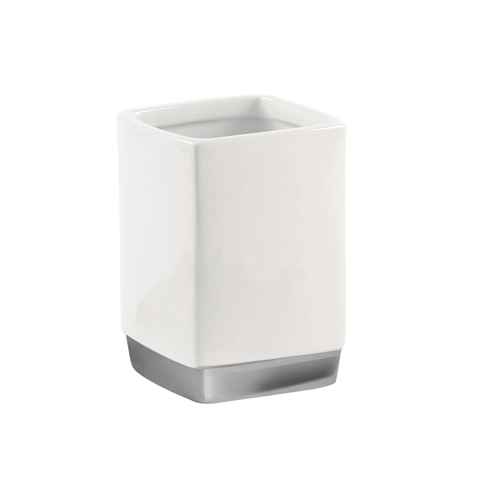 Set 2 accessori d'appoggio in ceramica bianca - Lucy di Gedy