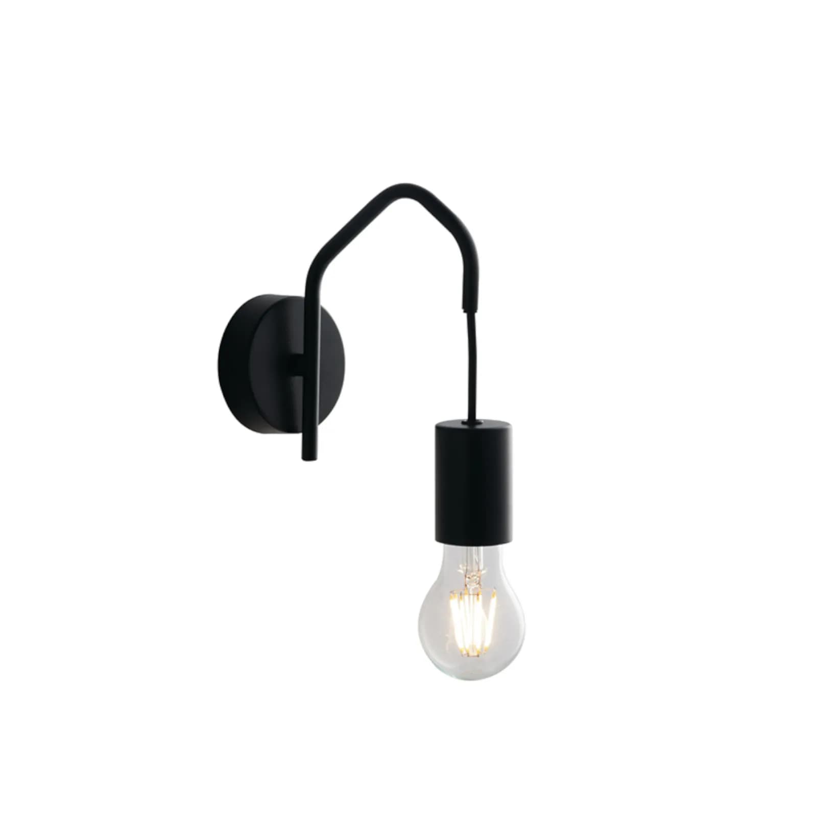 Set lampada a sospensione a 3 luci e 2 applique con 12 deviatori inclusi in metallo nero