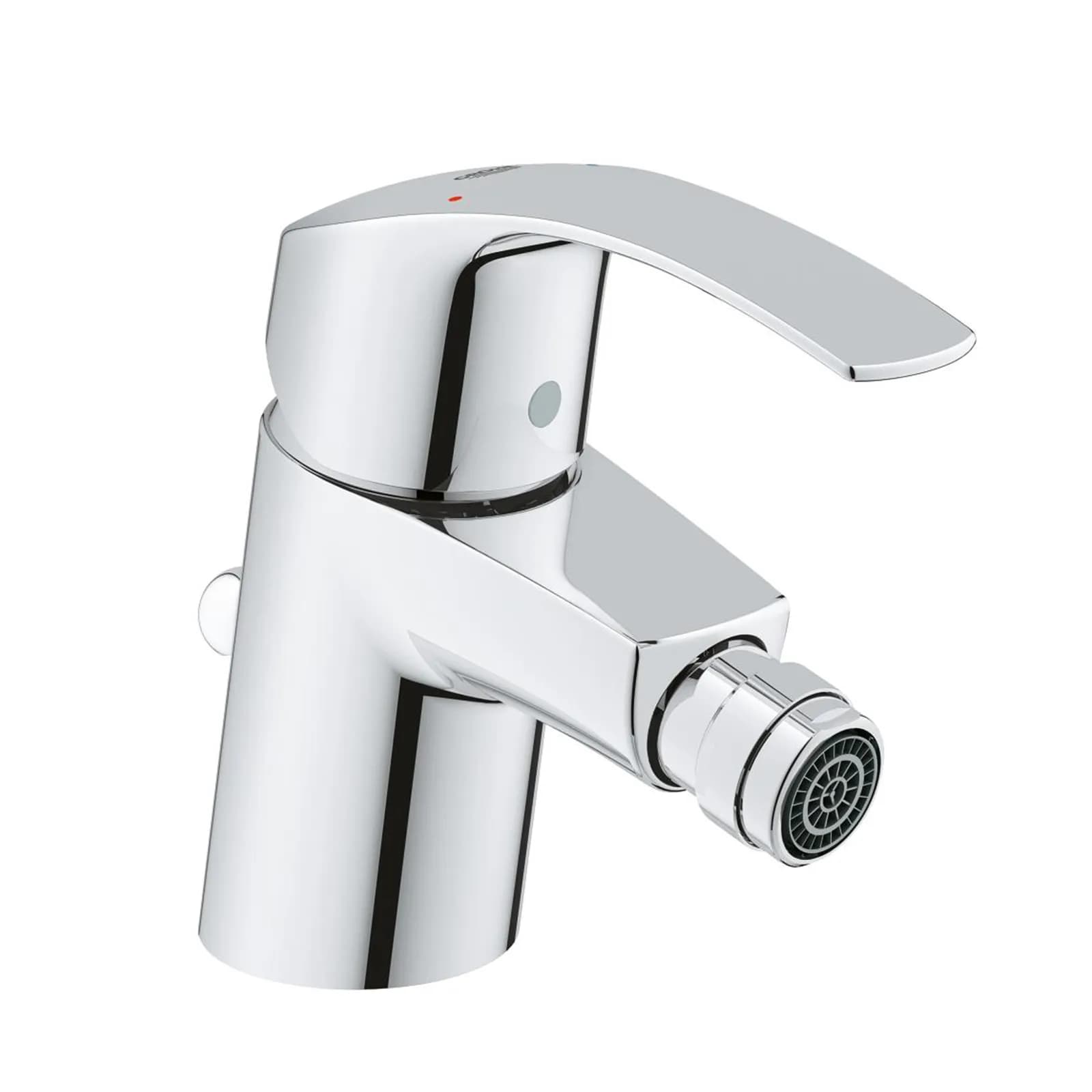 Set miscelatori lavabo e bidet Grohe Eurosmart New taglia S monocomando con piletta di scarico