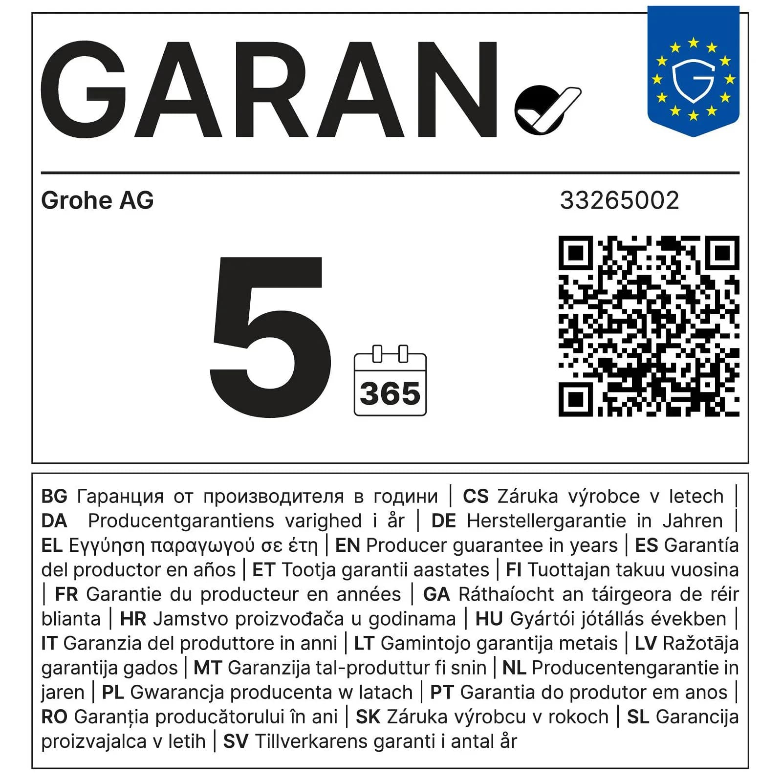 Set miscelatori lavabo e bidet Grohe Eurosmart New taglia S monocomando con piletta di scarico