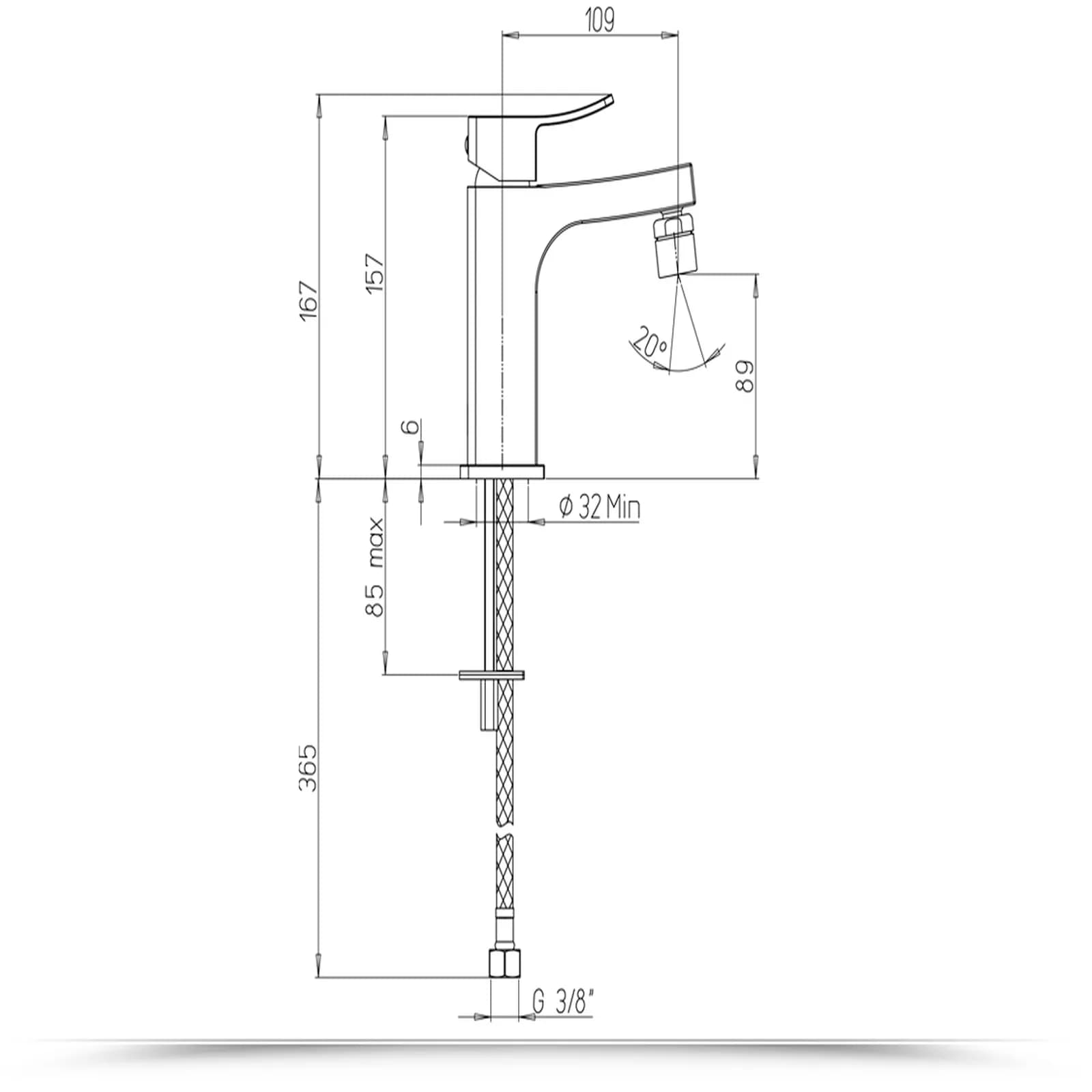 Set miscelatori per lavabo e bidet per piletta click clack Jacuzzi - Rubinetteria Tanka ottone cromato