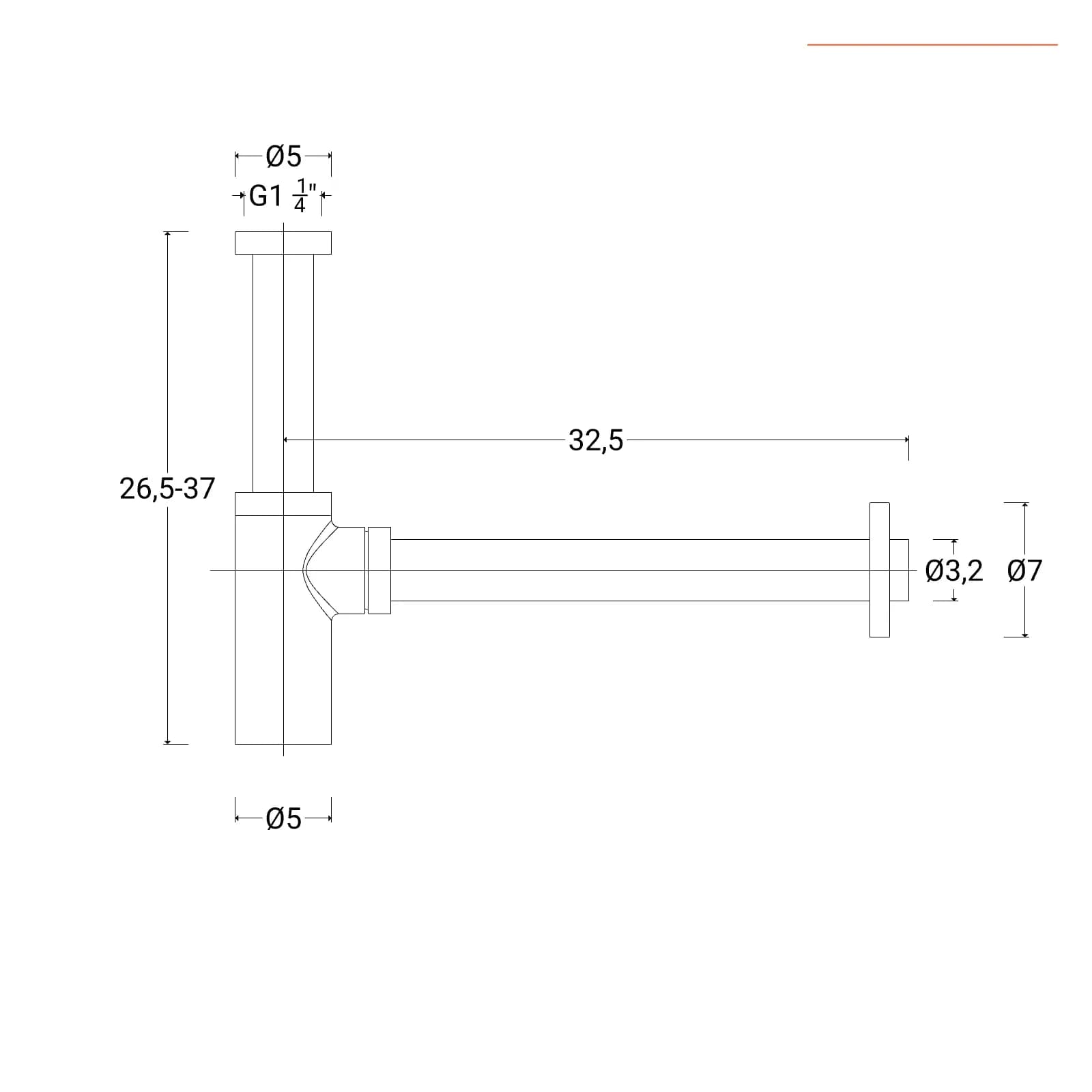 Set piletta click-clack universale e sifone di scarico tondo per lavabo in acciaio inox spazzolato