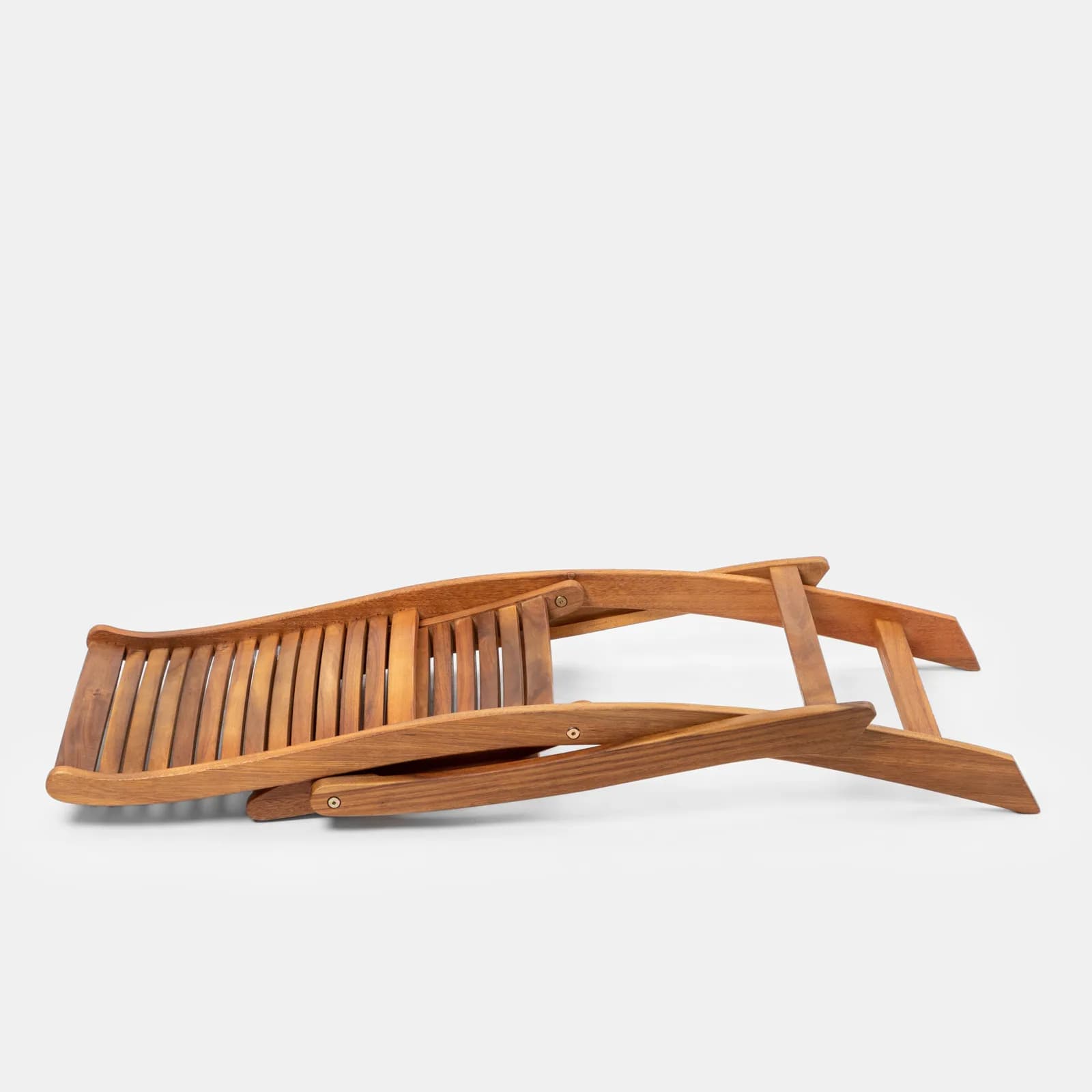 Set pranzo tavolo allungabile 180/260x110 cm e 8 sedie pieghevoli in legno di acacia - Paja