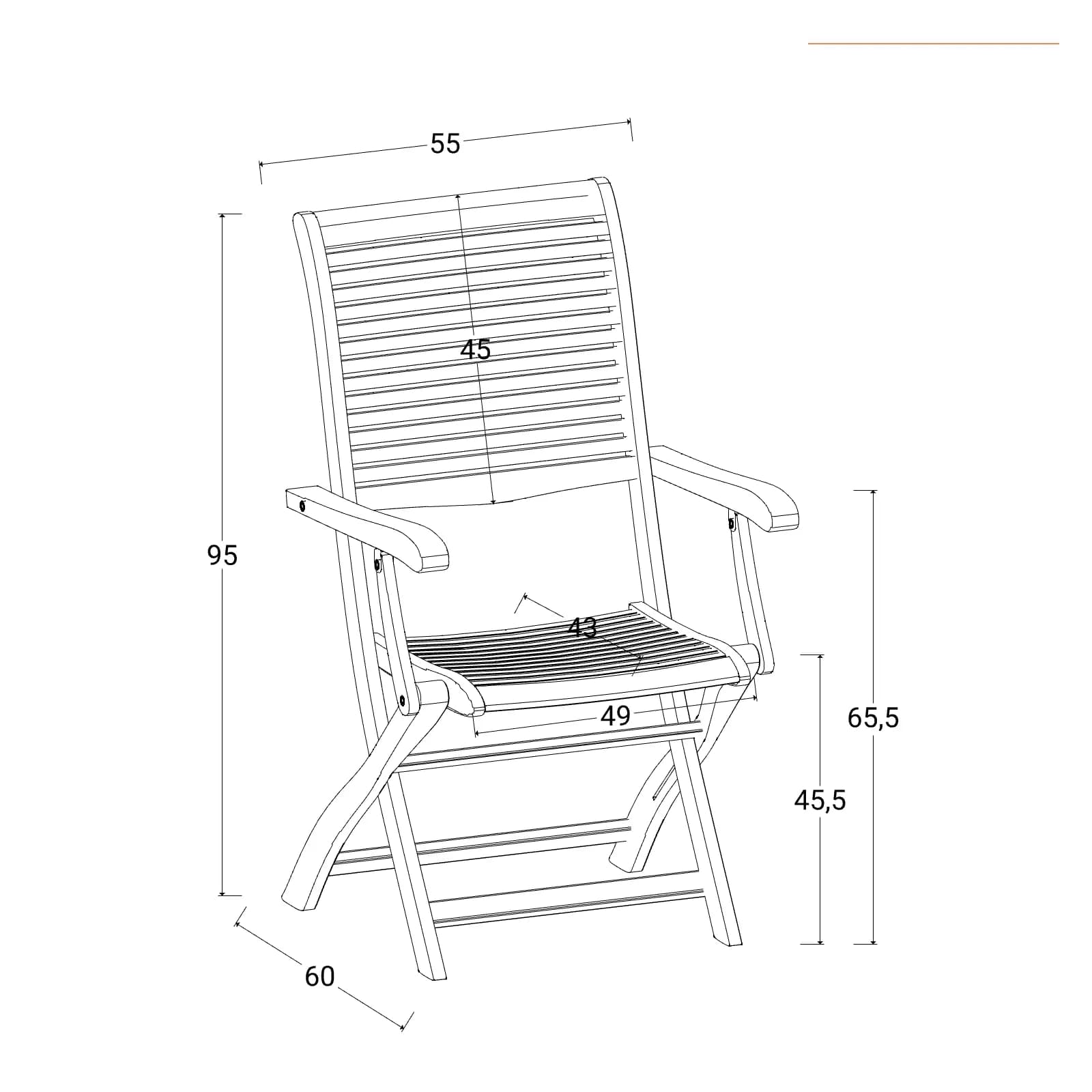 Set pranzo tavolo allungabile 120/160x80 e 4 sedie con braccioli in legno di acacia - Paja