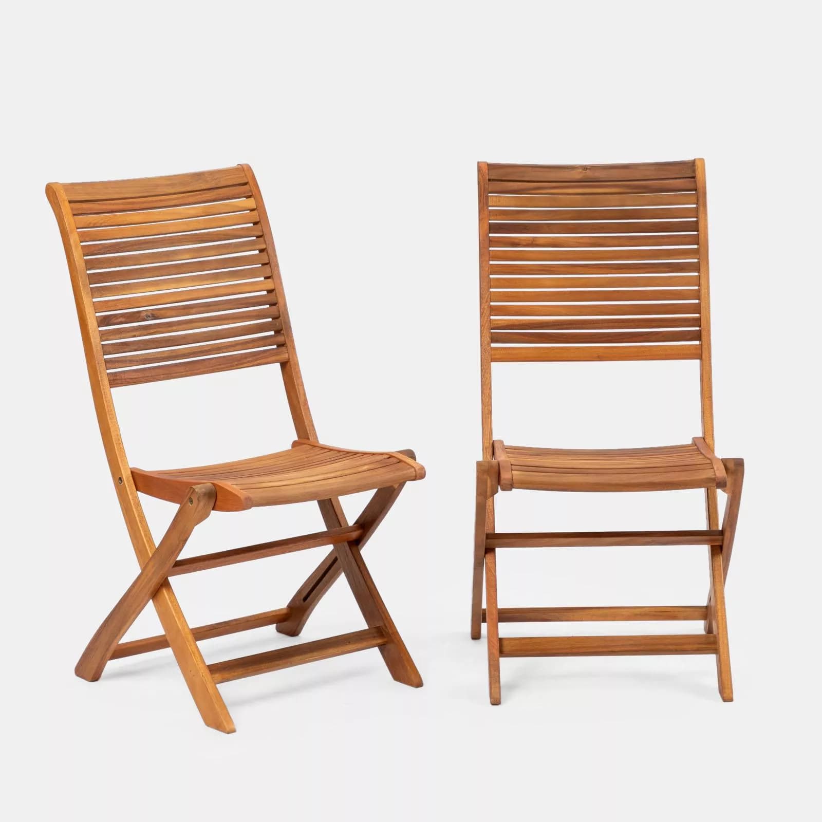 Set pranzo tavolo allungabile 150/200x100 cm e 4 sedie in legno di acacia – Paja