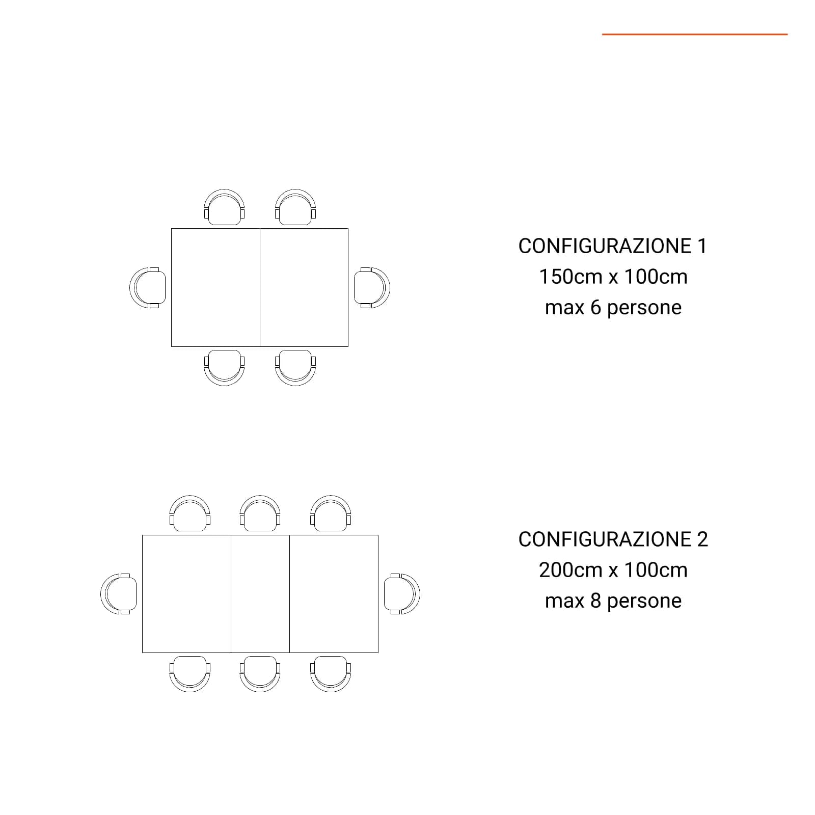 Set pranzo tavolo allungabile 150/200x100 cm e 4 sedie in legno di acacia – Paja