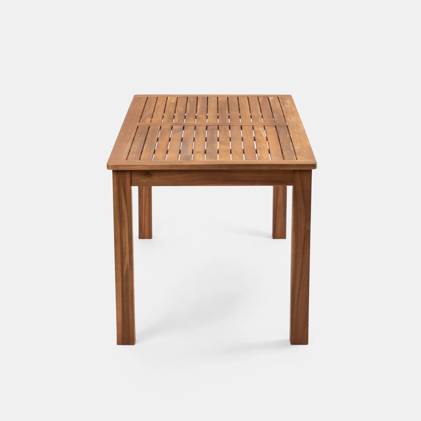 Set pranzo con tavolo 160x80 cm con 4 sedie pieghevoli in legno di acacia - Paja