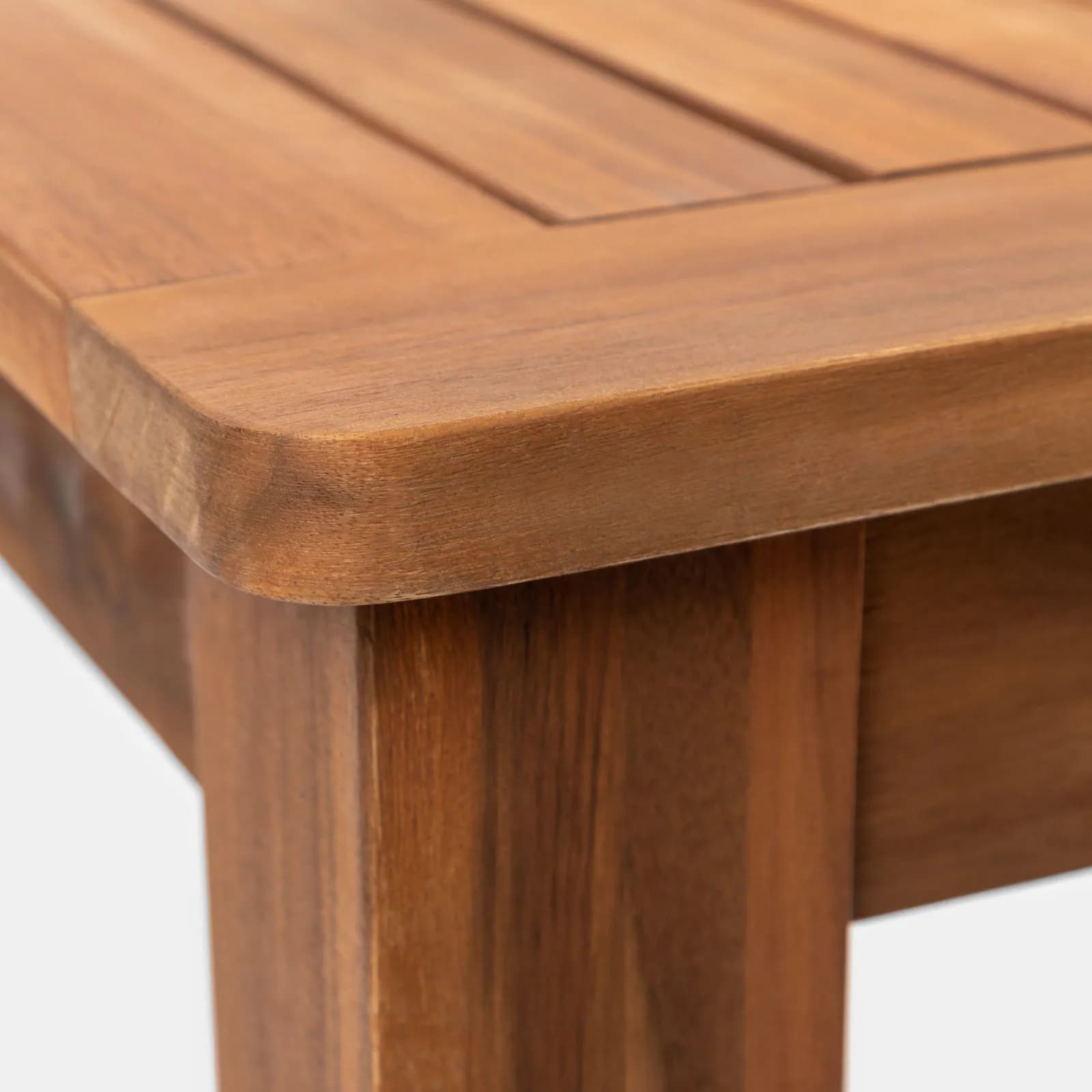 Set pranzo con tavolo 160x80 cm con 4 sedie pieghevoli in legno di acacia - Paja