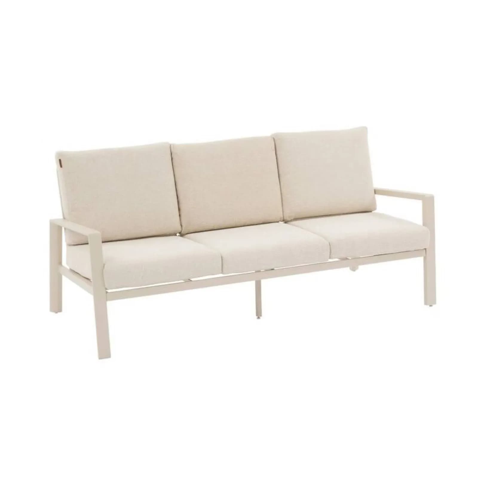Set relax 5 posti in alluminio argilla con cuscini - Sahari