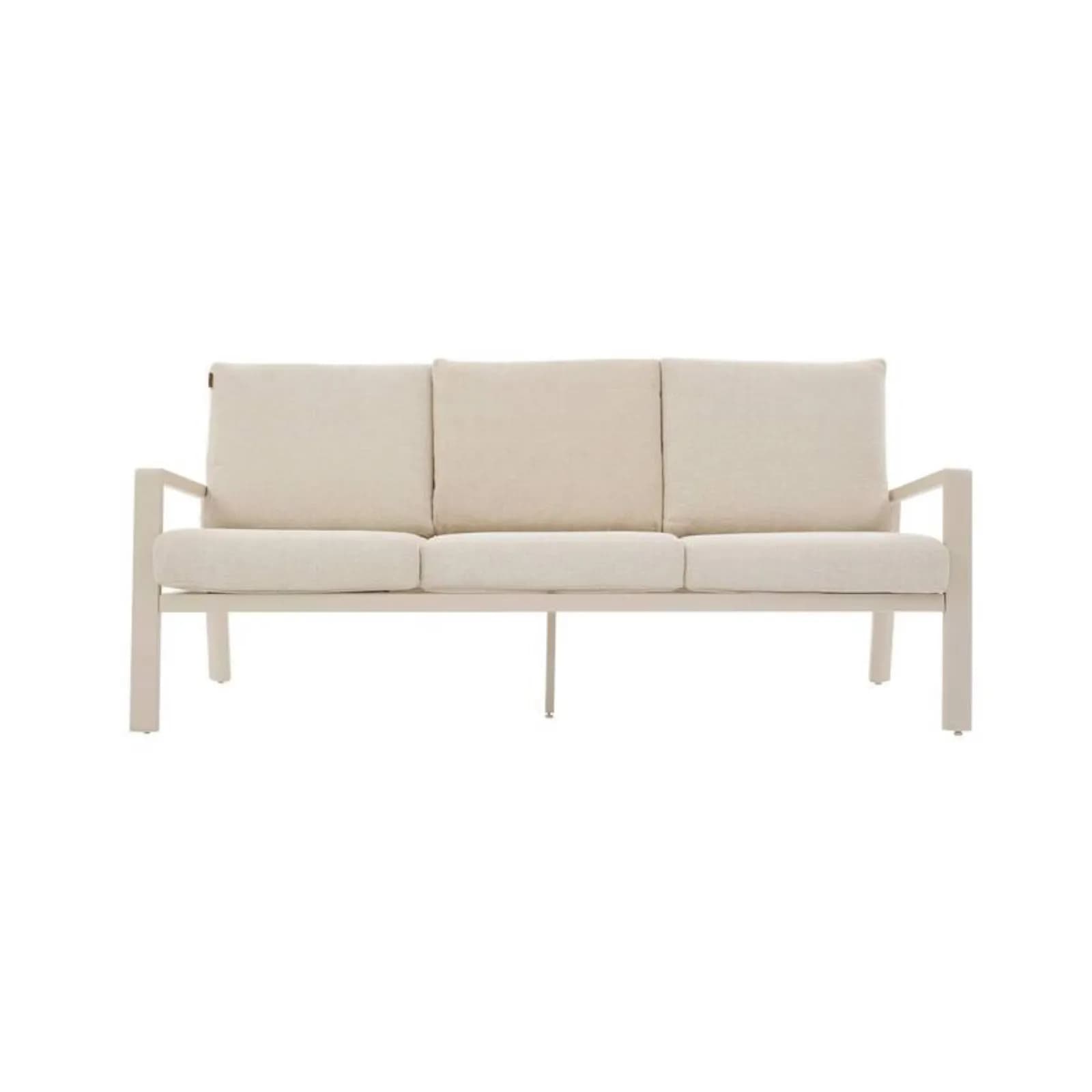 Set relax 5 posti in alluminio argilla con cuscini - Sahari