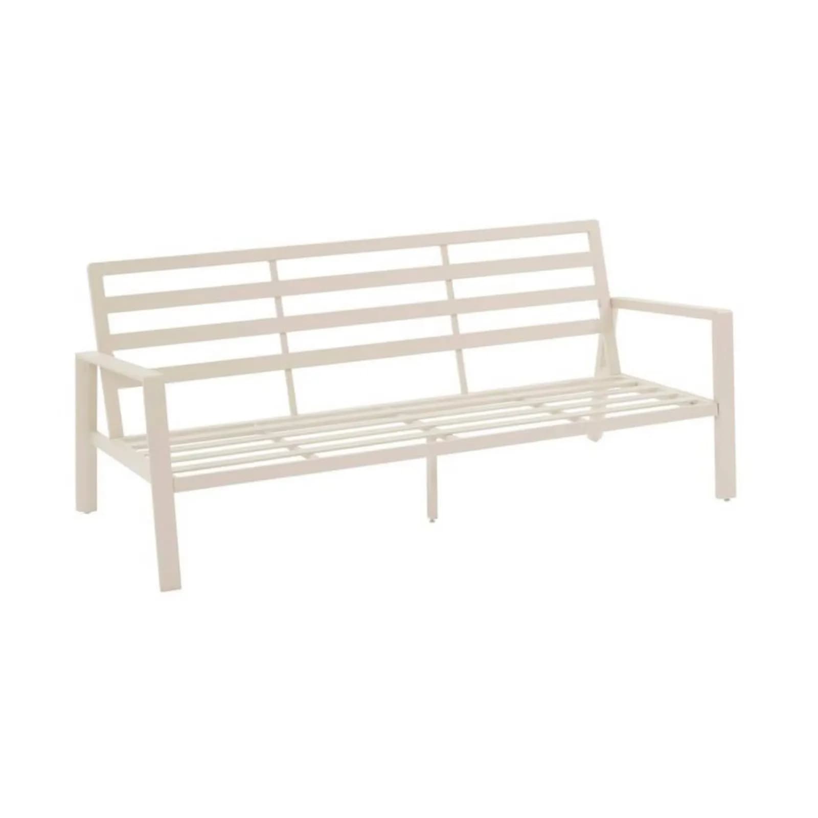 Set relax 5 posti in alluminio argilla con cuscini - Sahari