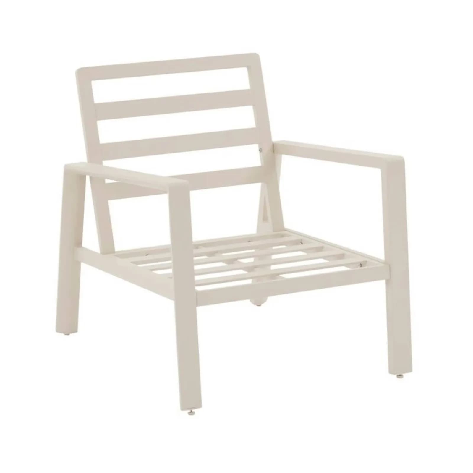 Set relax 5 posti in alluminio argilla con cuscini - Sahari