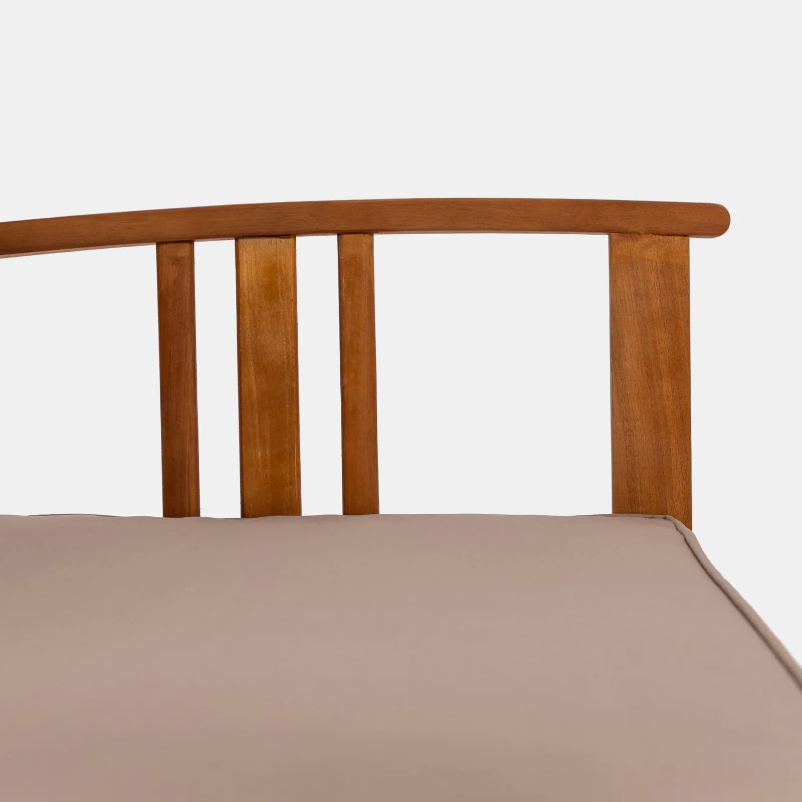 Set relax da giardino 4 posti in legno di acacia con cuscini tortora - Smeraldo