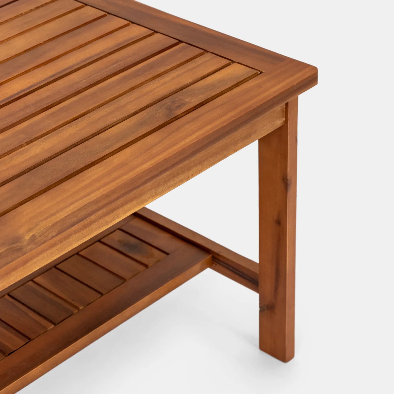 Set relax da giardino 4 posti in legno di acacia con cuscini tortora - Smeraldo