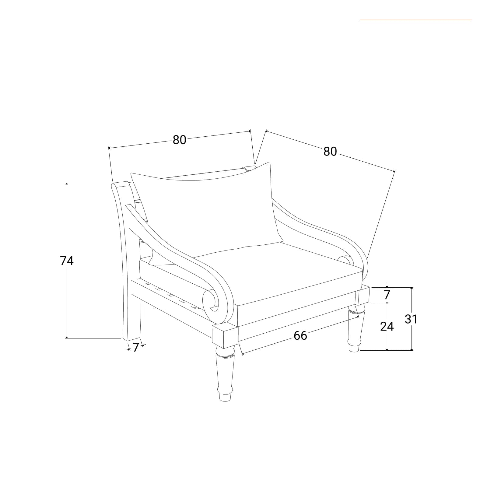 Set relax da giardino in teak con cuscini ecrù e tavolino - Belem