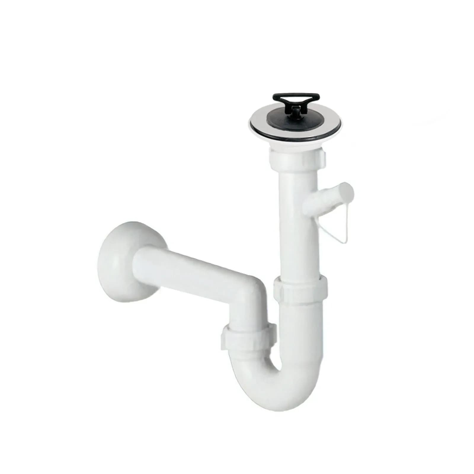 Sifone con piletta di scarico per lavatoio e lavello in ceramica