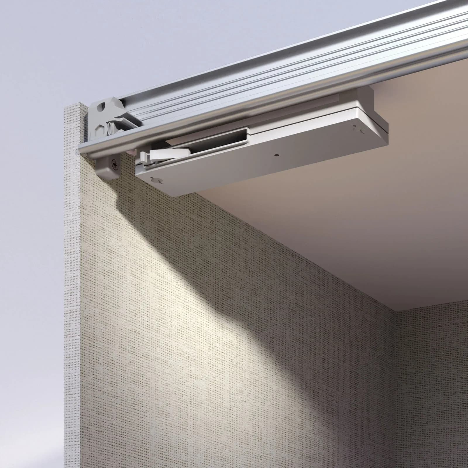 Sistema di chiusura soft - close per ante scorrevoli Gheen Ennis Halma Laurel