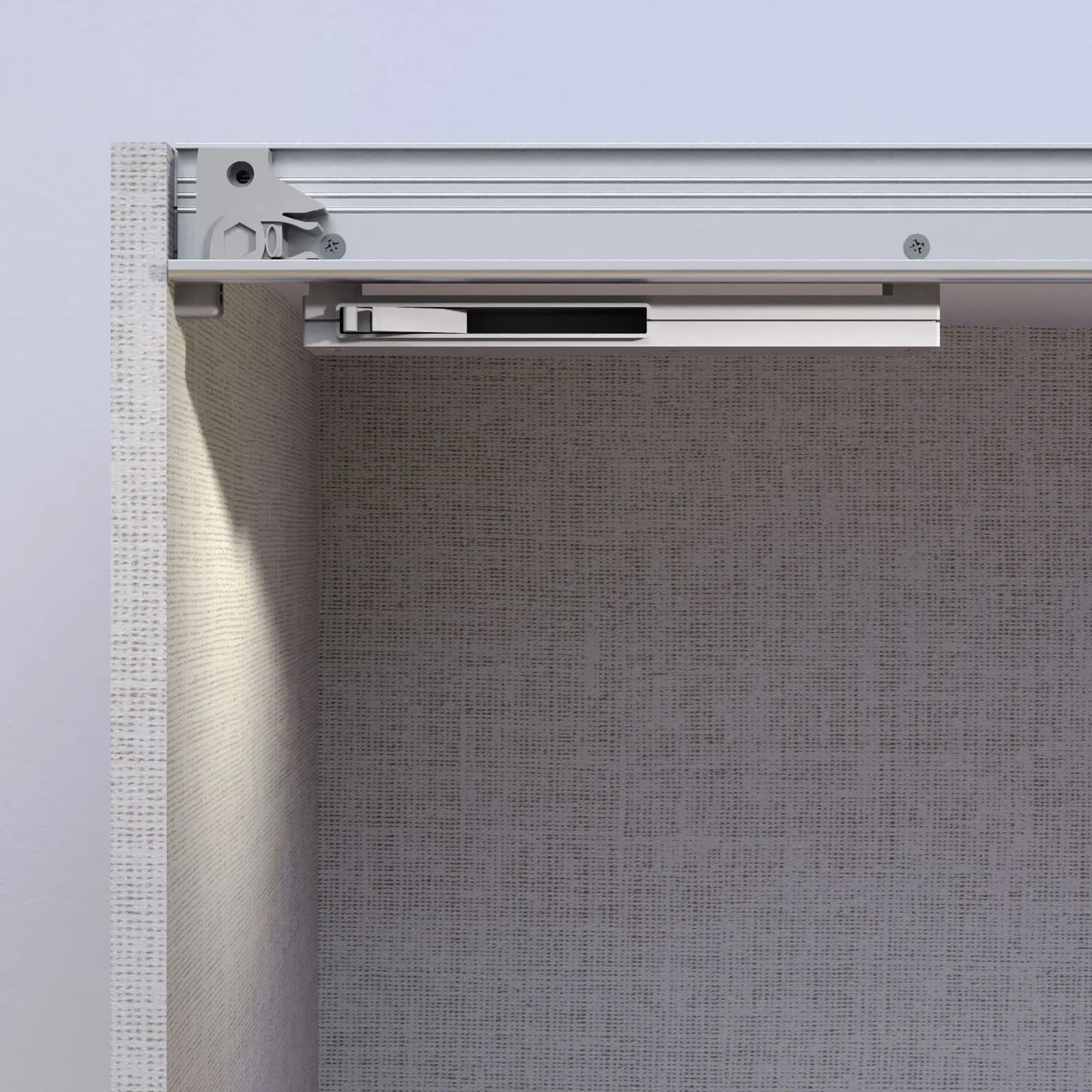 Sistema di chiusura soft - close per ante scorrevoli Gheen Ennis Halma Laurel