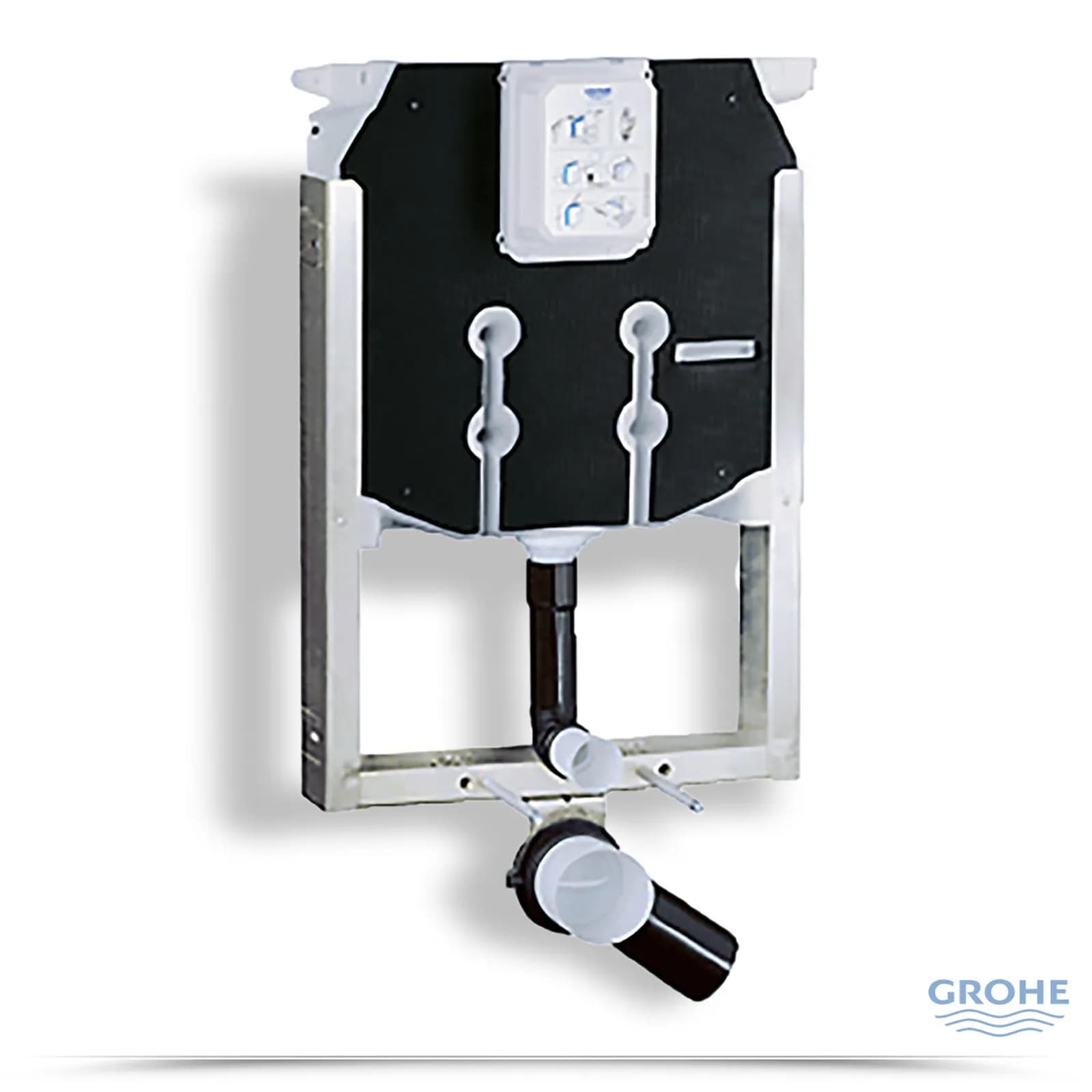 Sistema di scarico cassetta Grohe Uniset per sanitari sospesi con staffe