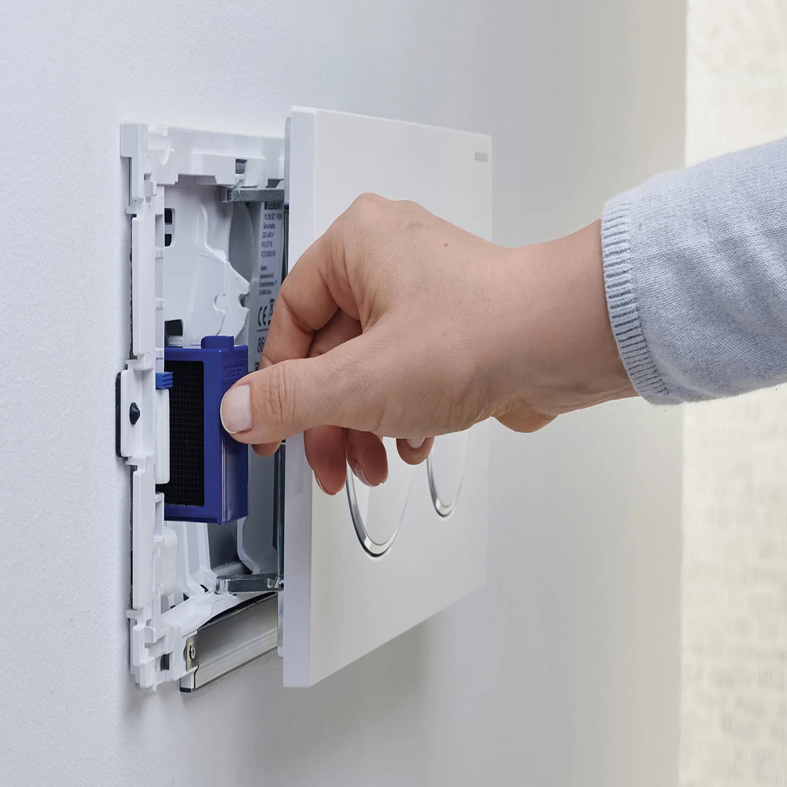 Sistema igienizzante bagno DuoFresh di Geberit per cassette incasso Sigma con 8 stick