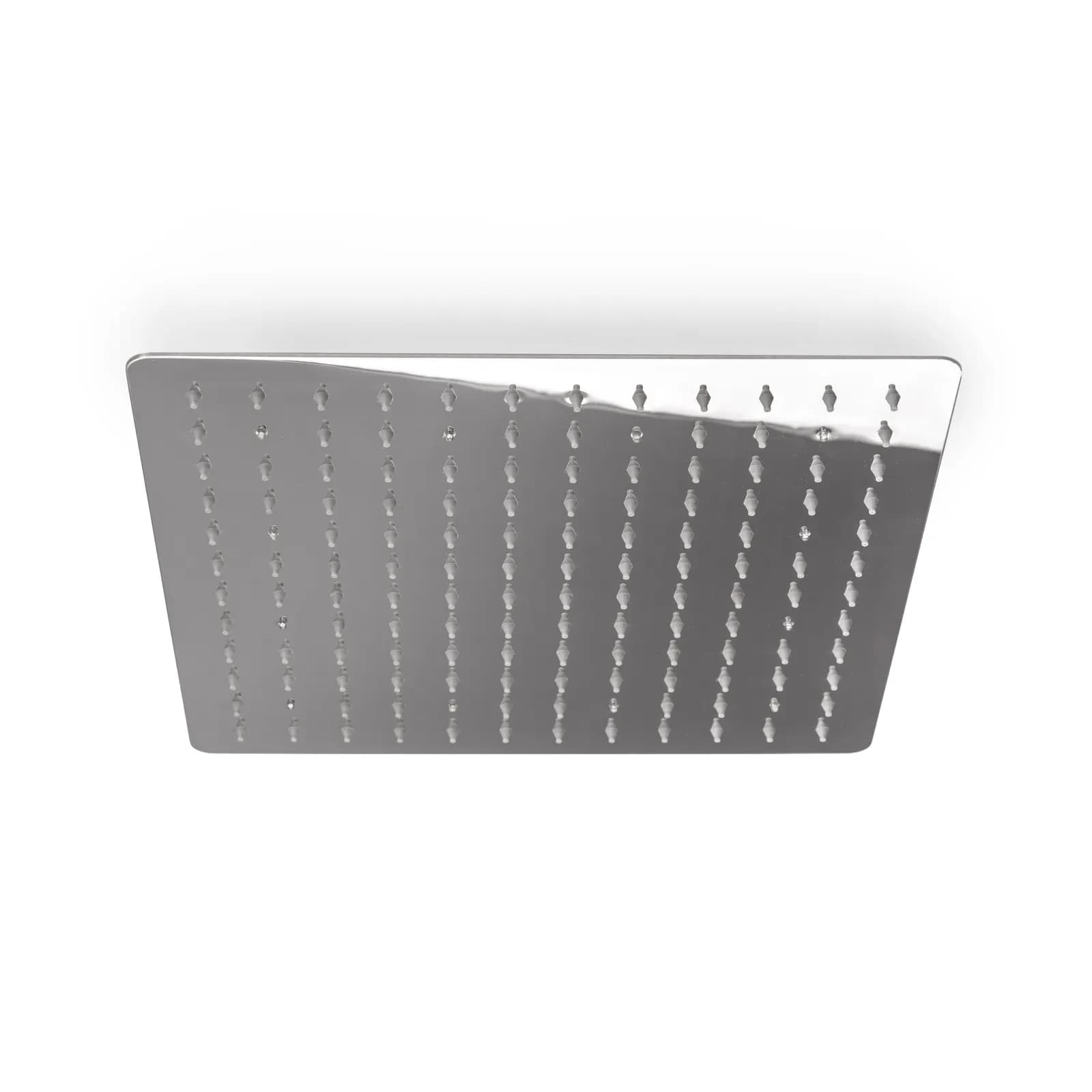Soffione doccia a led 30x30 cm acciaio ultraslim finitura a specchio - Acq+