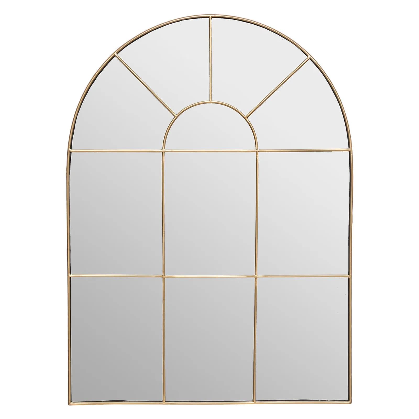 Specchio 54x74 cm con telaio in metallo oro
