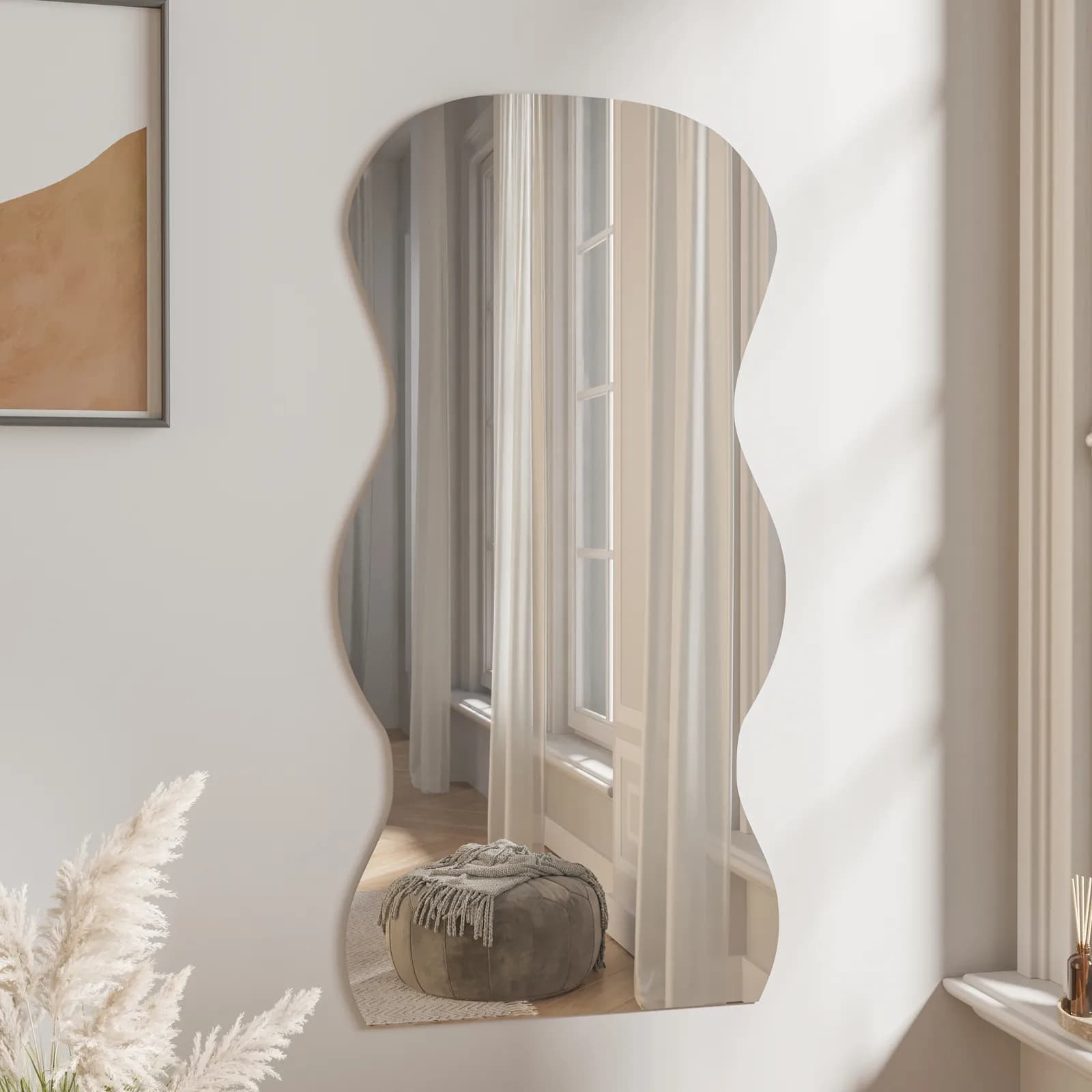Specchio 80x160h cm da parete o da terra cornice filo lucido - Wyrl