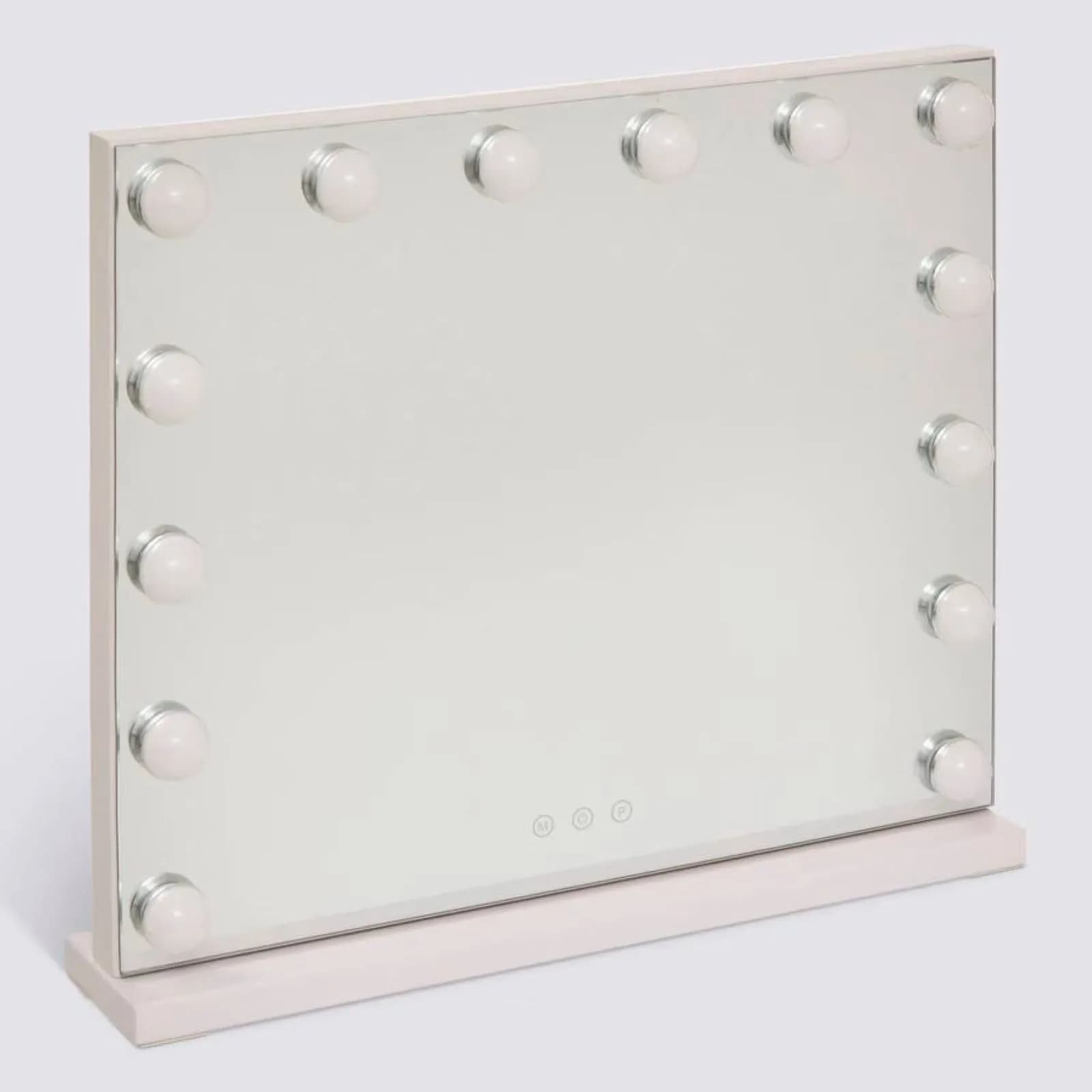 Specchio d'appoggio LED 50x43h cm con 14 punti luce
