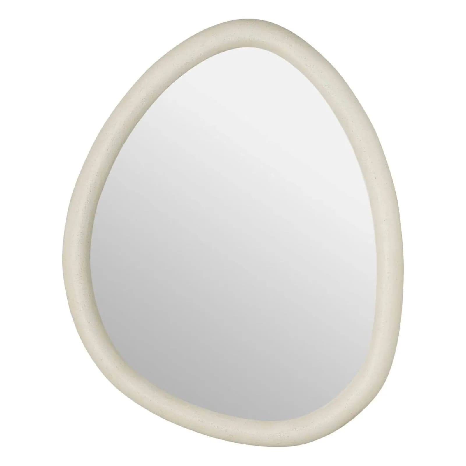 Specchio da interno 47x60h cm in legno effetto pietra beige - Ilenia