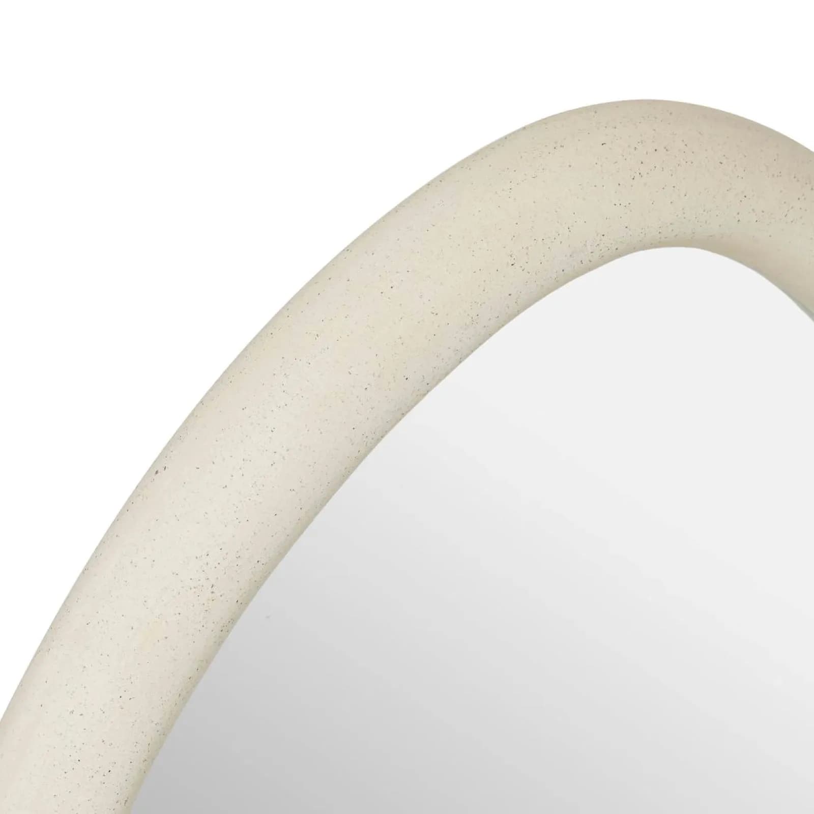 Specchio da interno 47x60h cm in legno effetto pietra beige - Ilenia