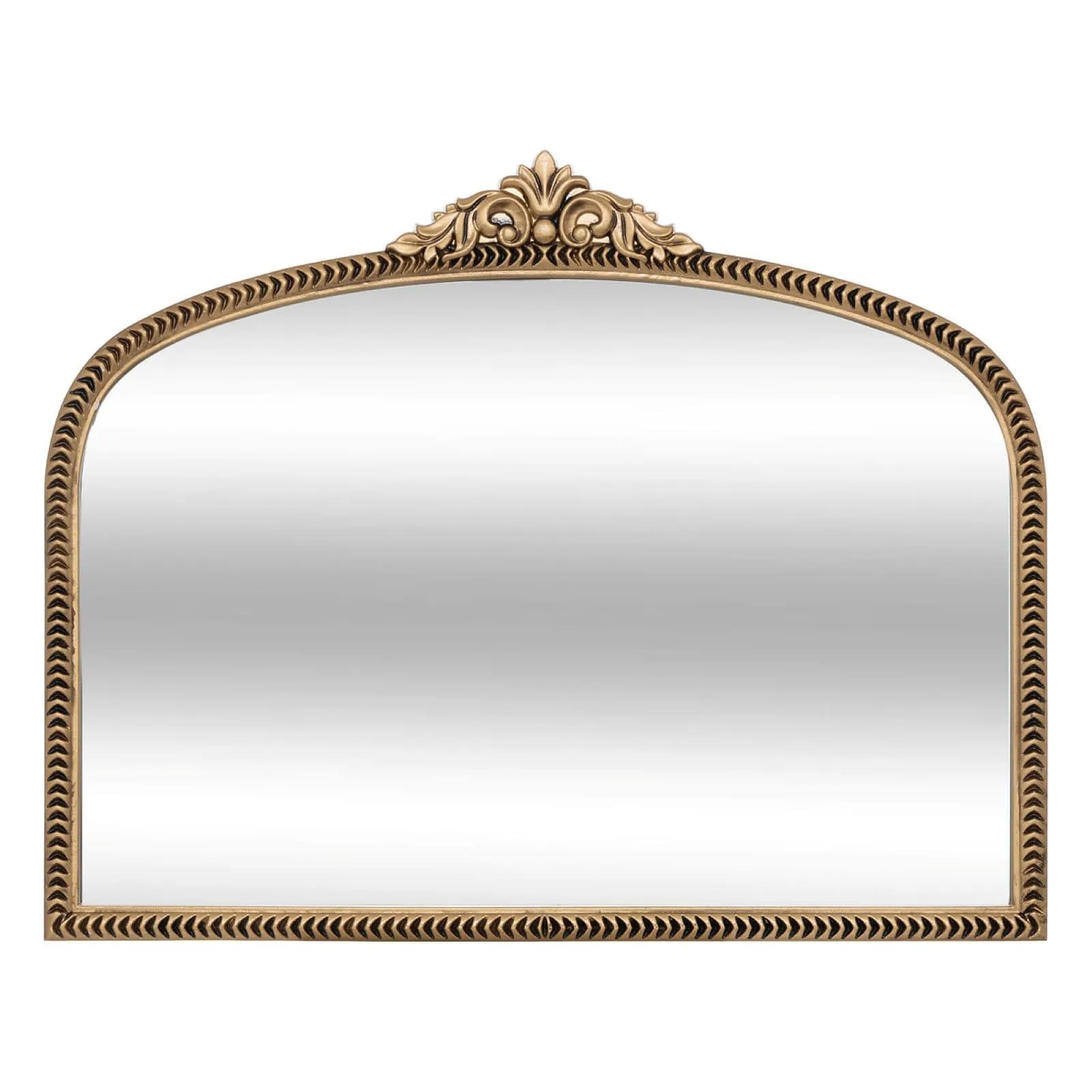 Specchio da interno 71x56h cm in legno oro con decorazioni