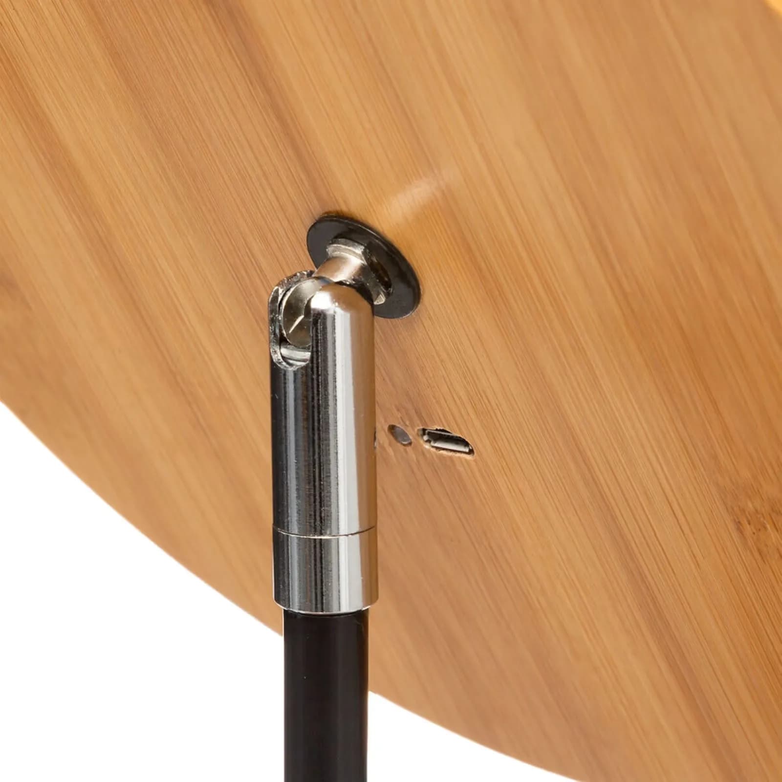 Specchio LED da trucco 31h cm orientabile in bambù naturale