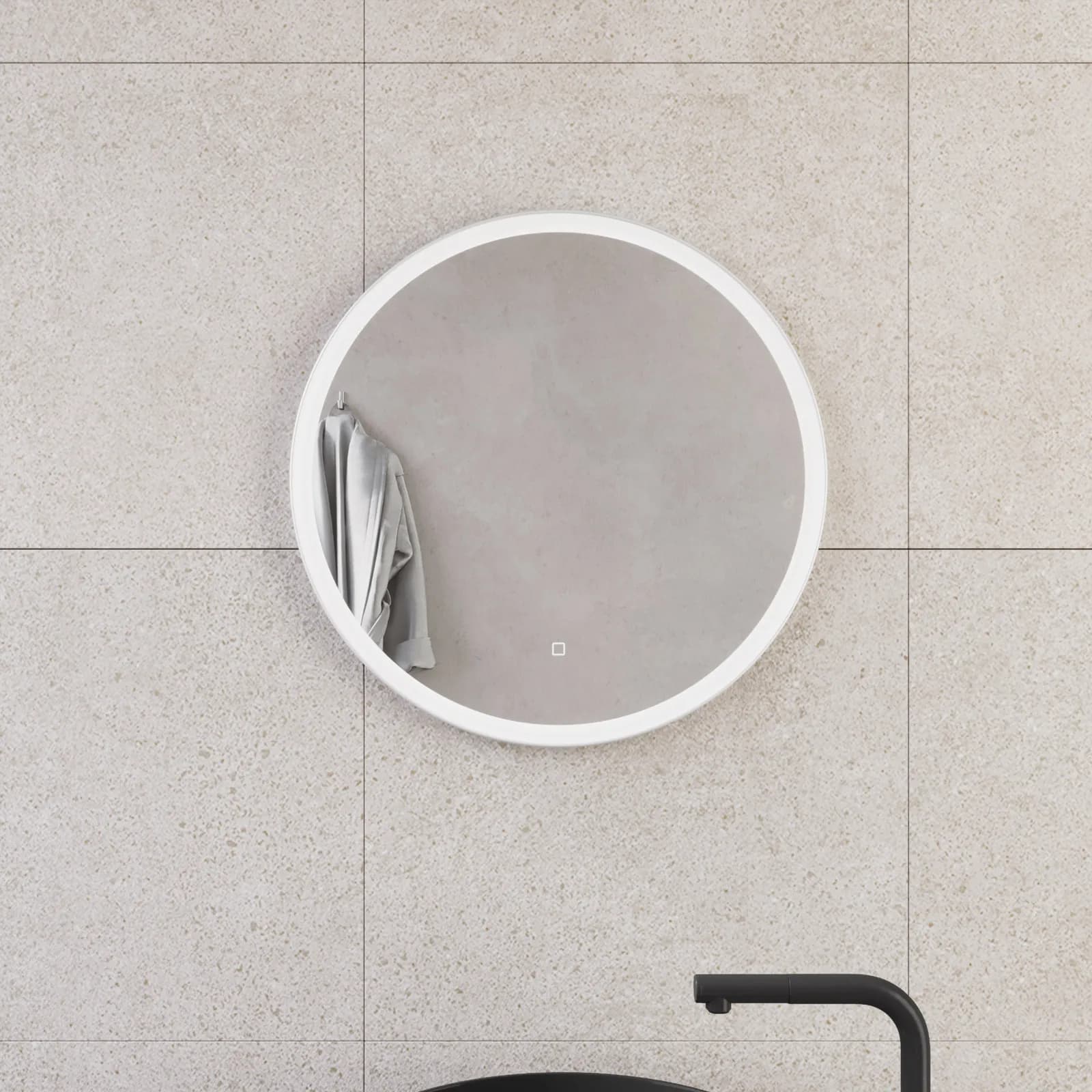 Specchio led Ø60 cm luce fredda con accensione touch - Xena
