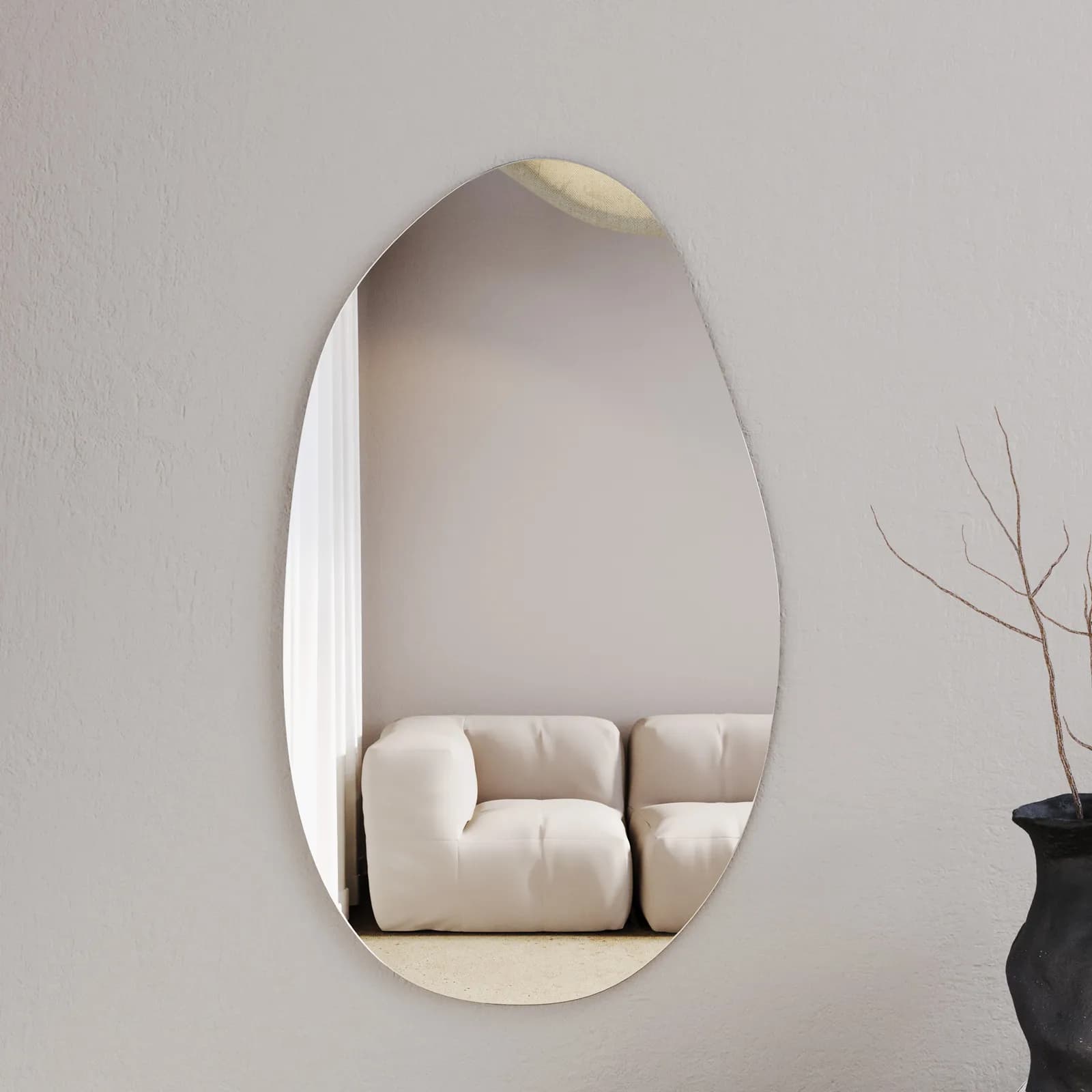 Specchio reversibile 50x85 cm filo lucido - Deven