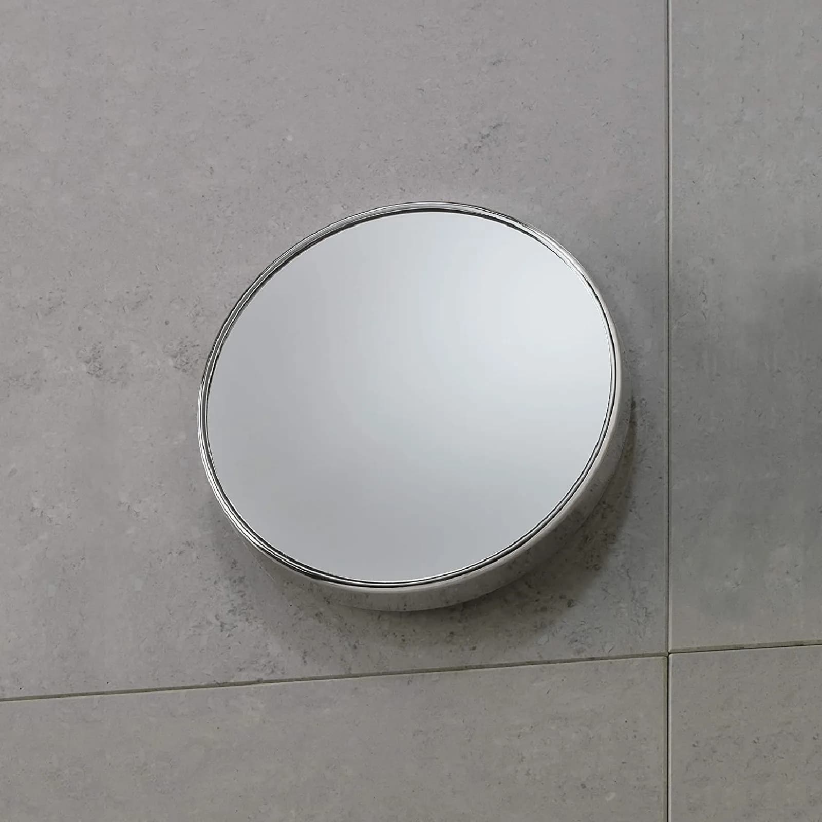 Specchio tondo Ø20 cm con ventose ingrandimento 5x - Gedy