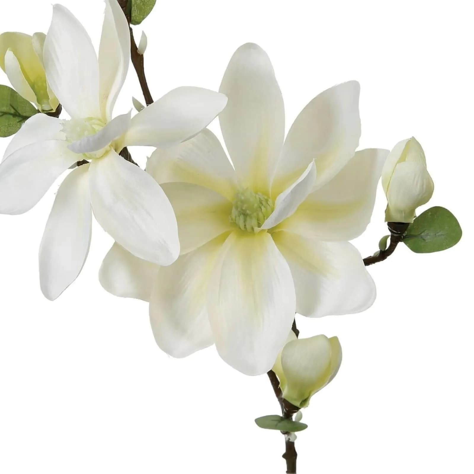 Stelo di magnolia artificiale 80h cm bianco