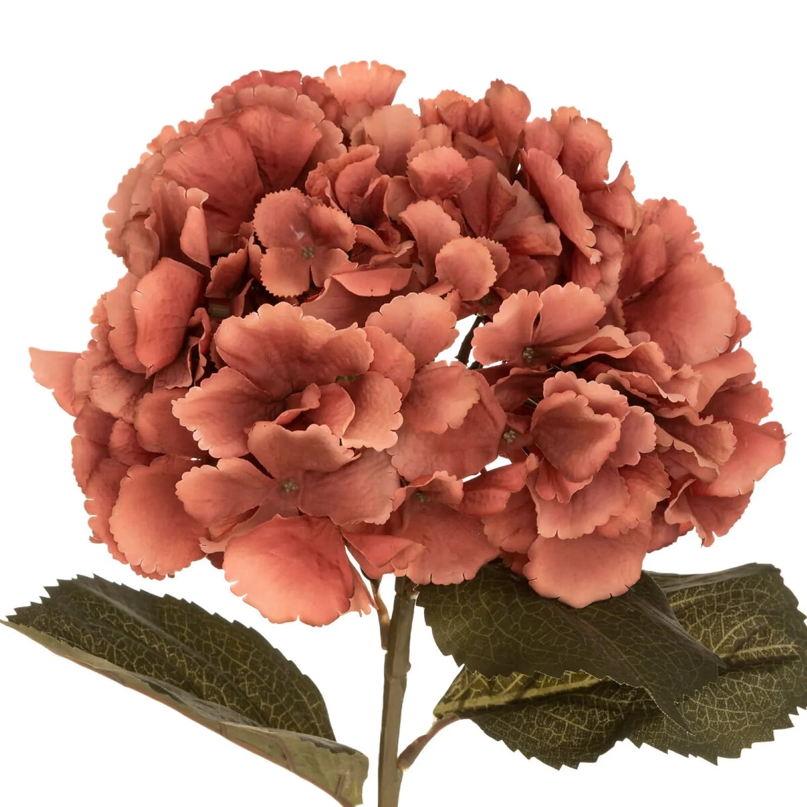 Stelo di ortensia artificiale 80h cm rosa scuro