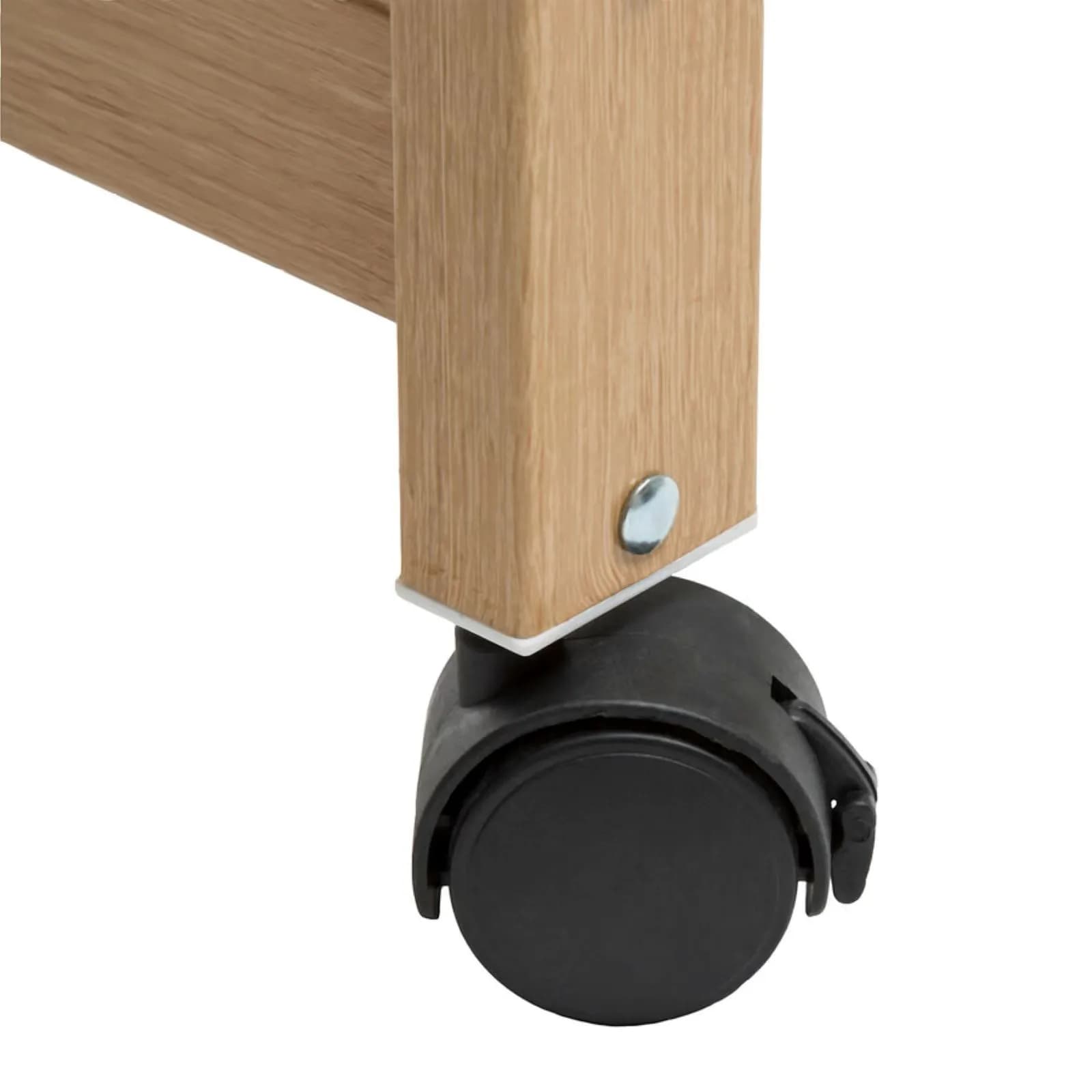 Stendibiancheria 117x103h cm richiudibile in acciaio effetto legno e bianco con ruote