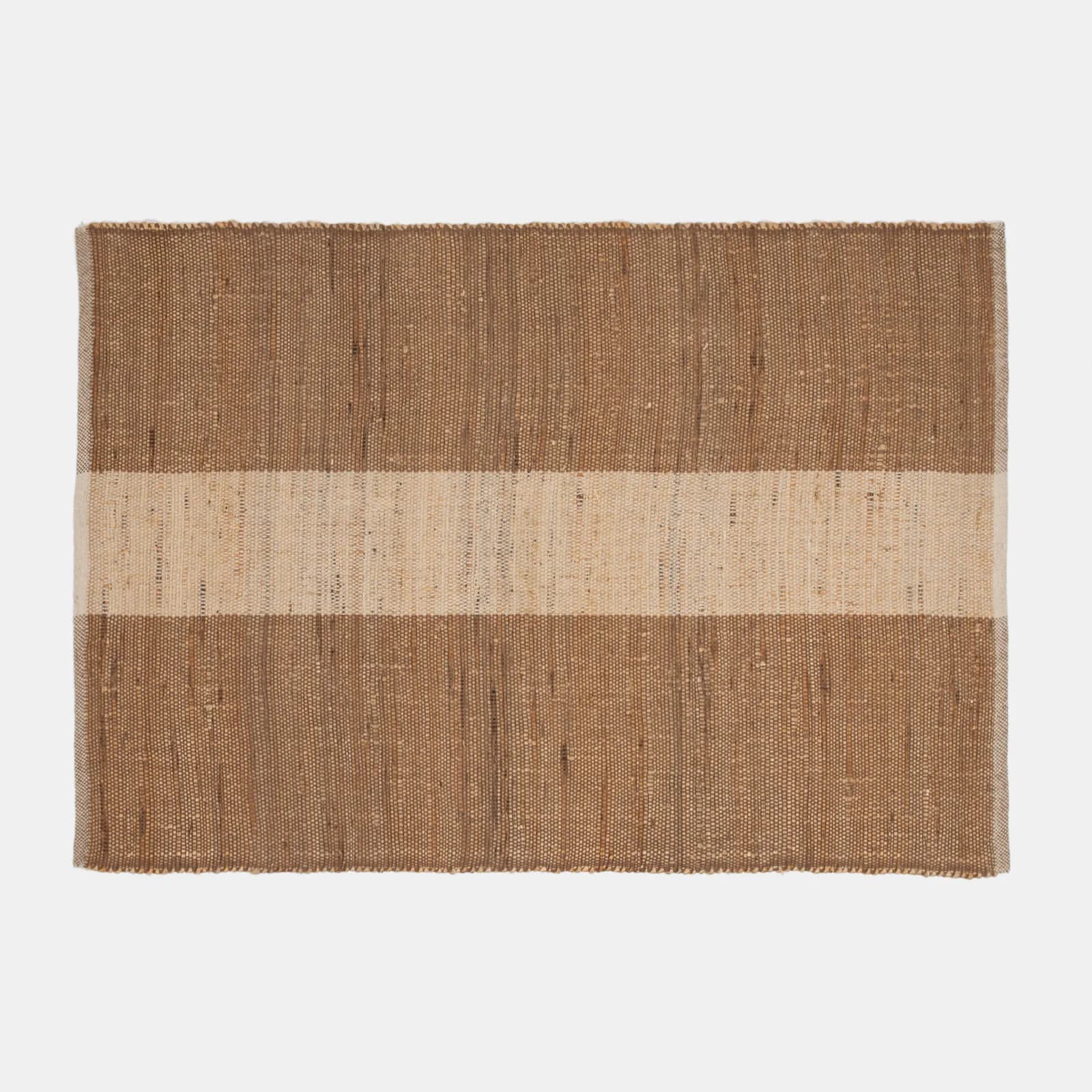 Tappeto 170x120 cm in juta e cotone naturale