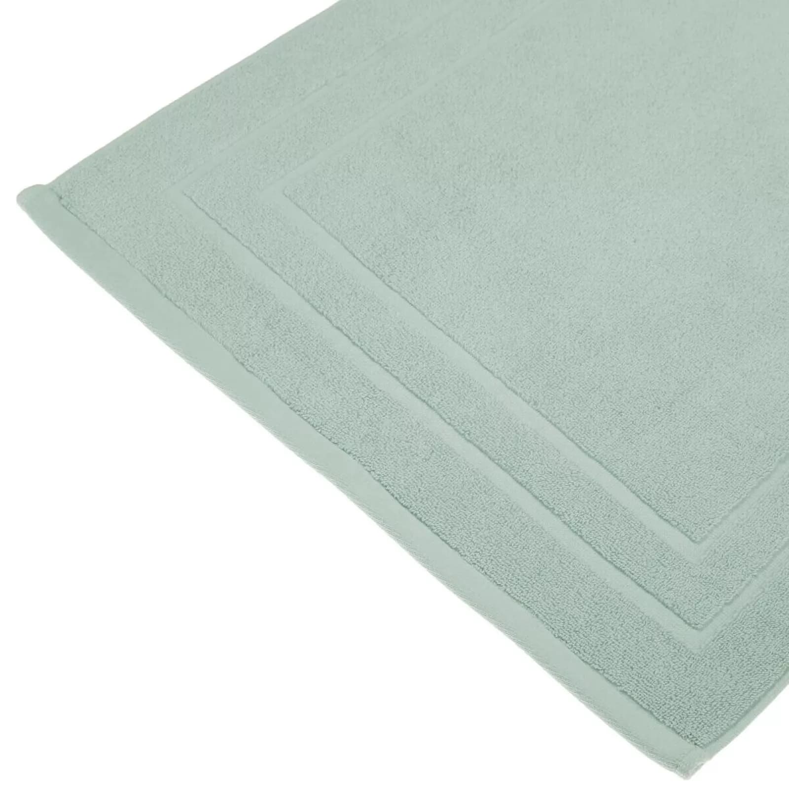 Tappeto da bagno 50x70 cm in cotone verde celadon
