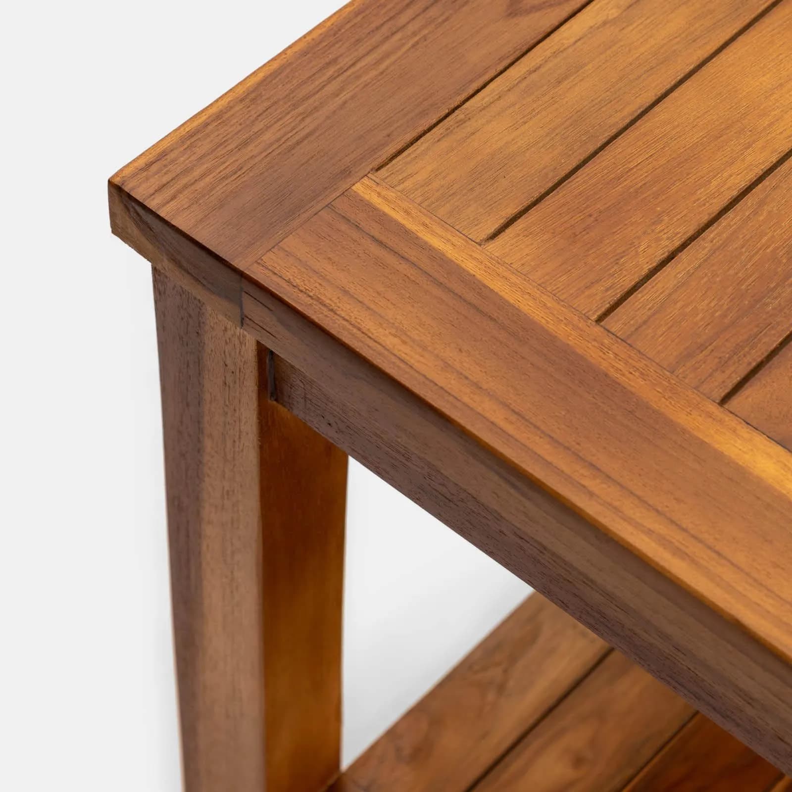Tavolino da giardino 50x50 cm in legno teak - Louis