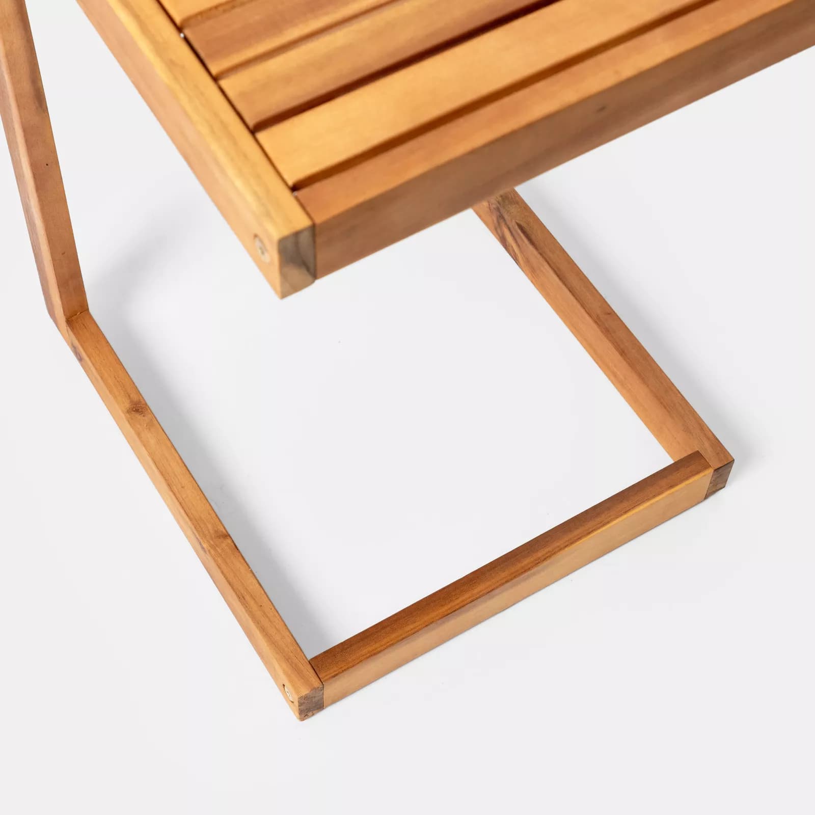 Tavolino da giardino in legno massello di acacia 40x43 cm - Nauru