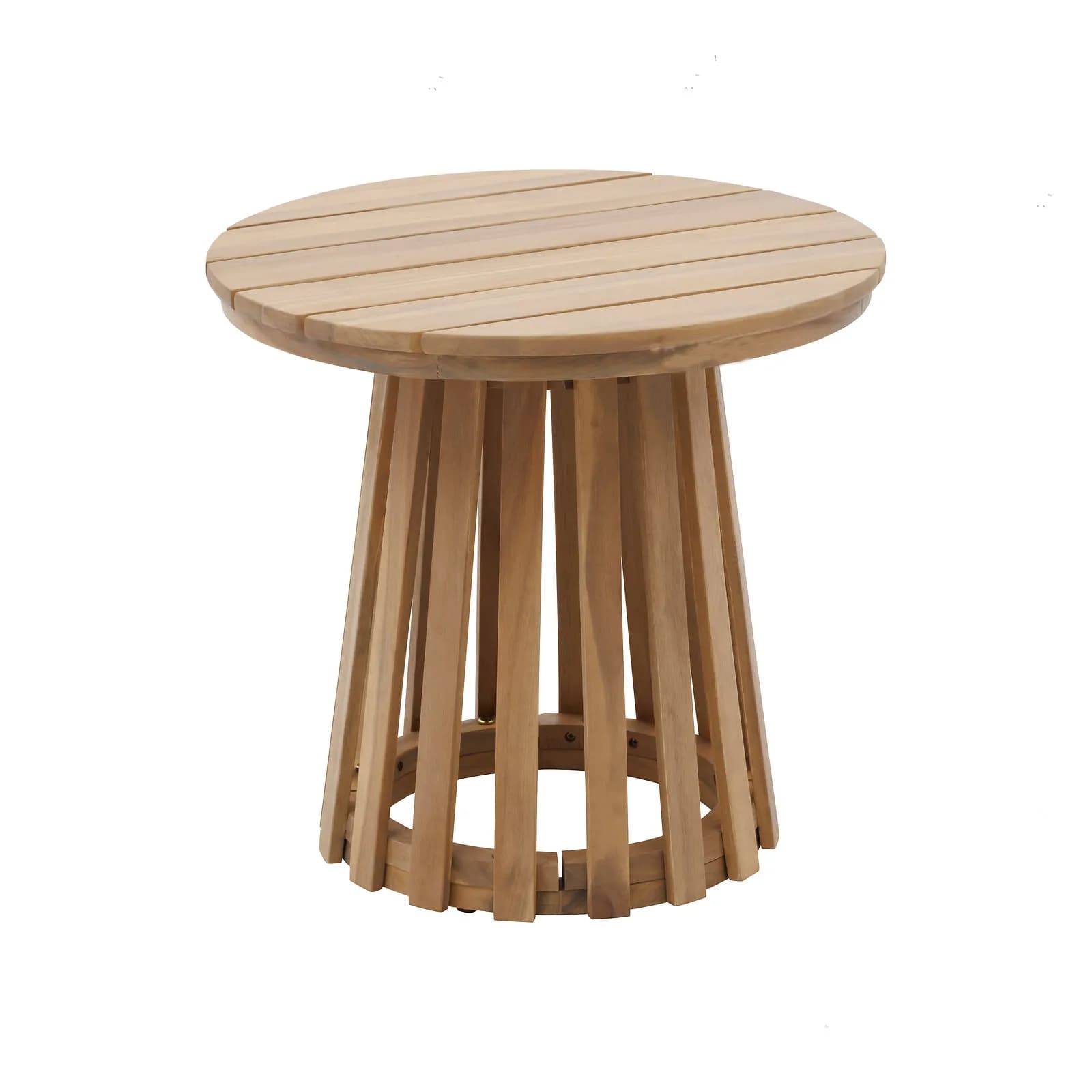 Tavolino da giardino rotondo 50 cm in legno di acacia - Puertorico